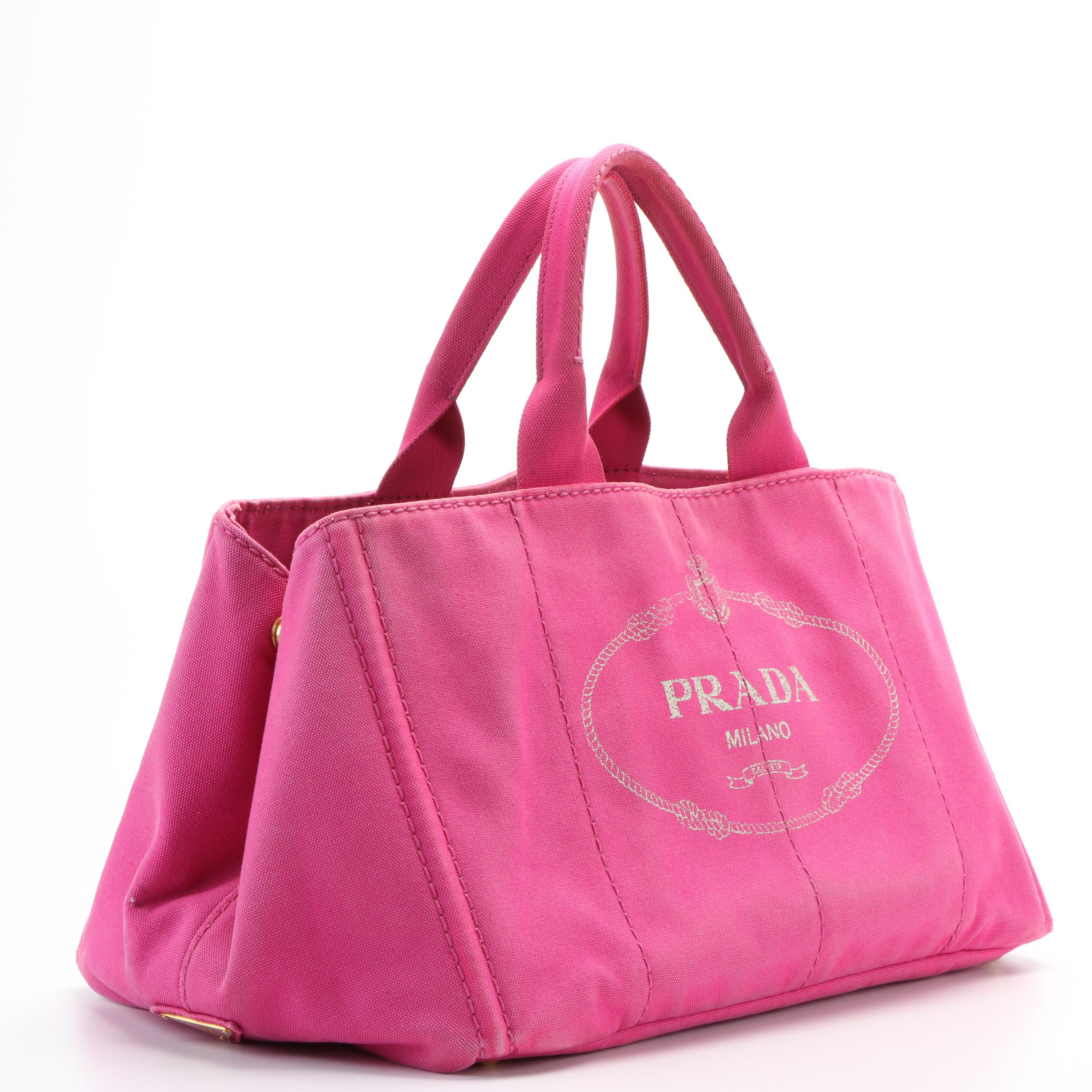 Prada Canapa Logo Tote