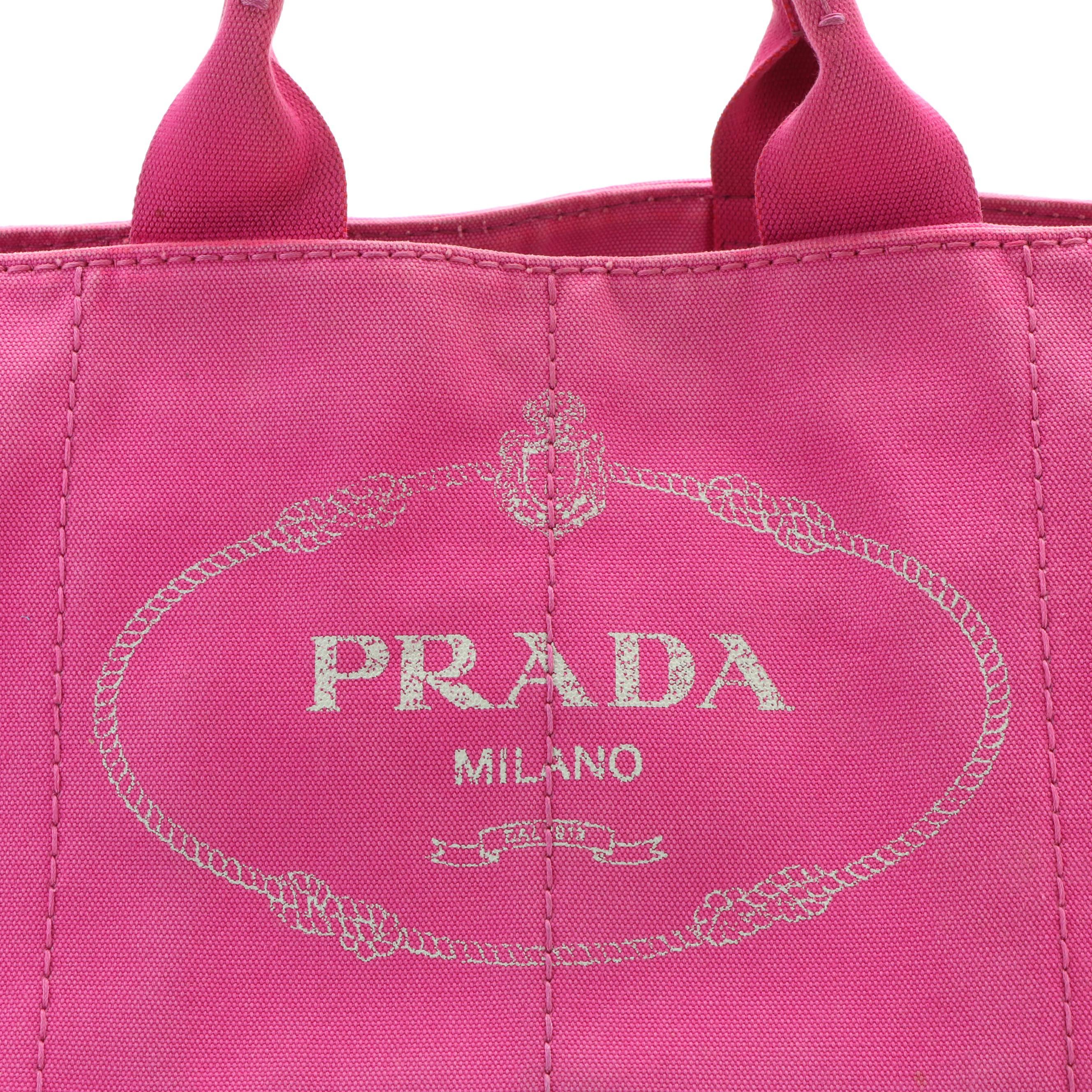 Prada Canapa Logo Tote