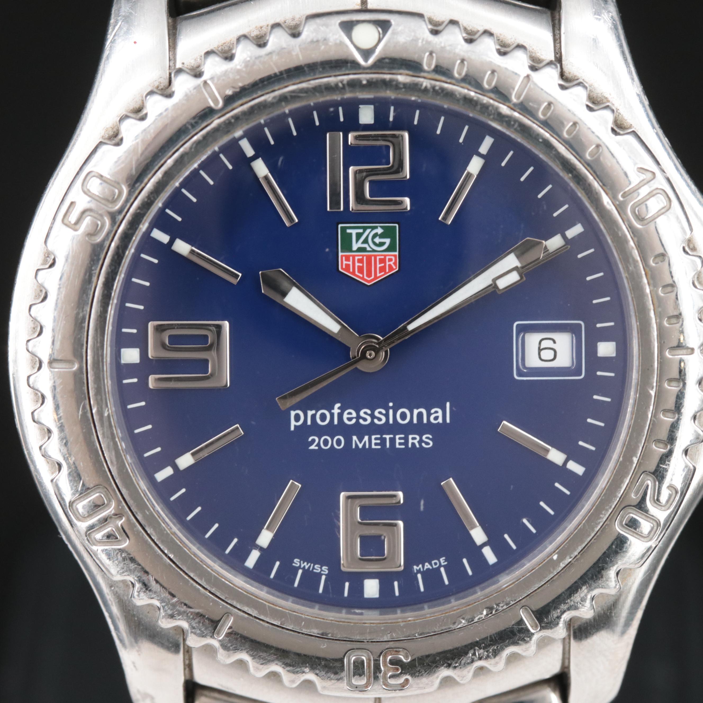 TAG Heuer Professional 200 Meters Blue Dial Watch