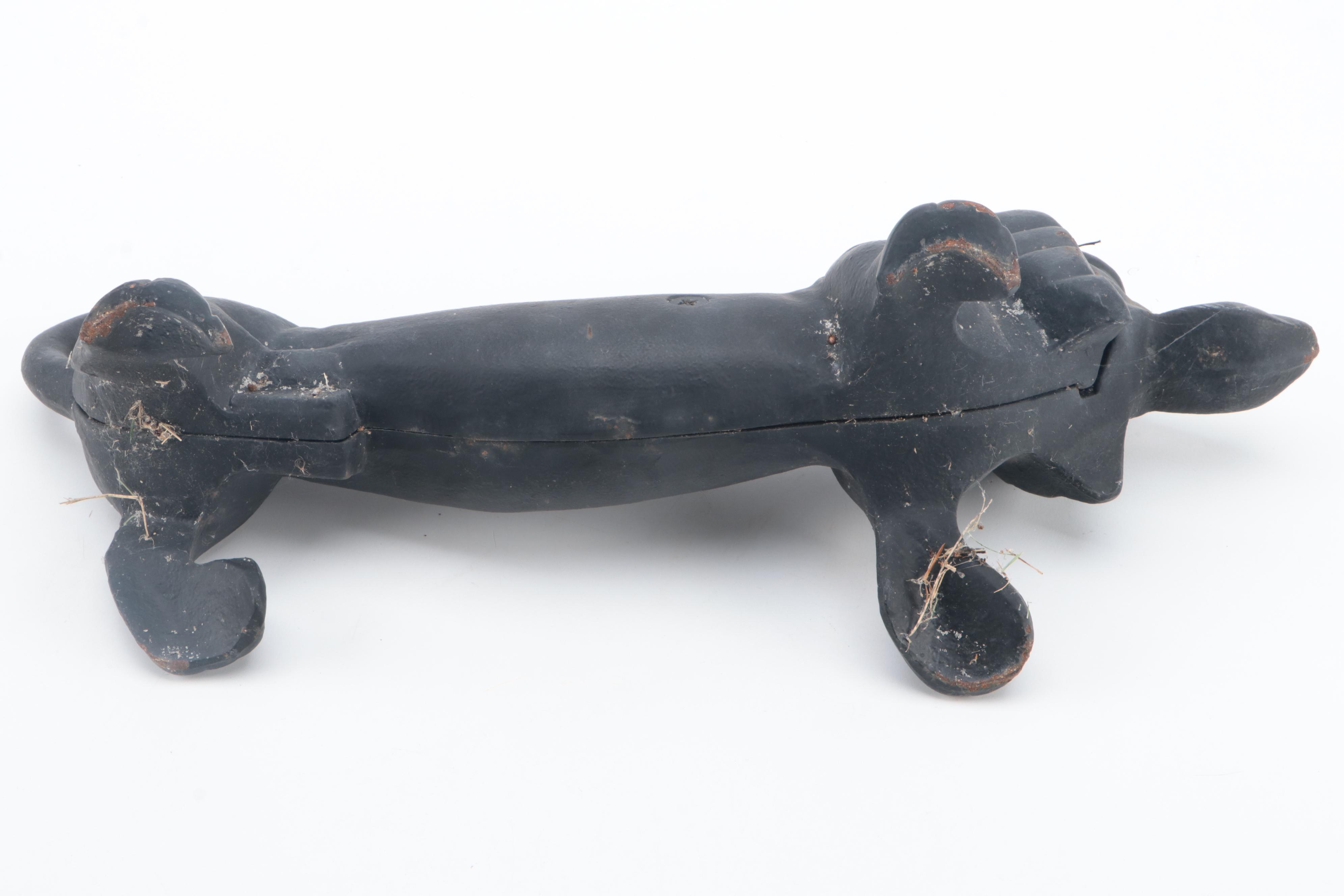 Dachshund Form Cast Iron Boot Scrapers