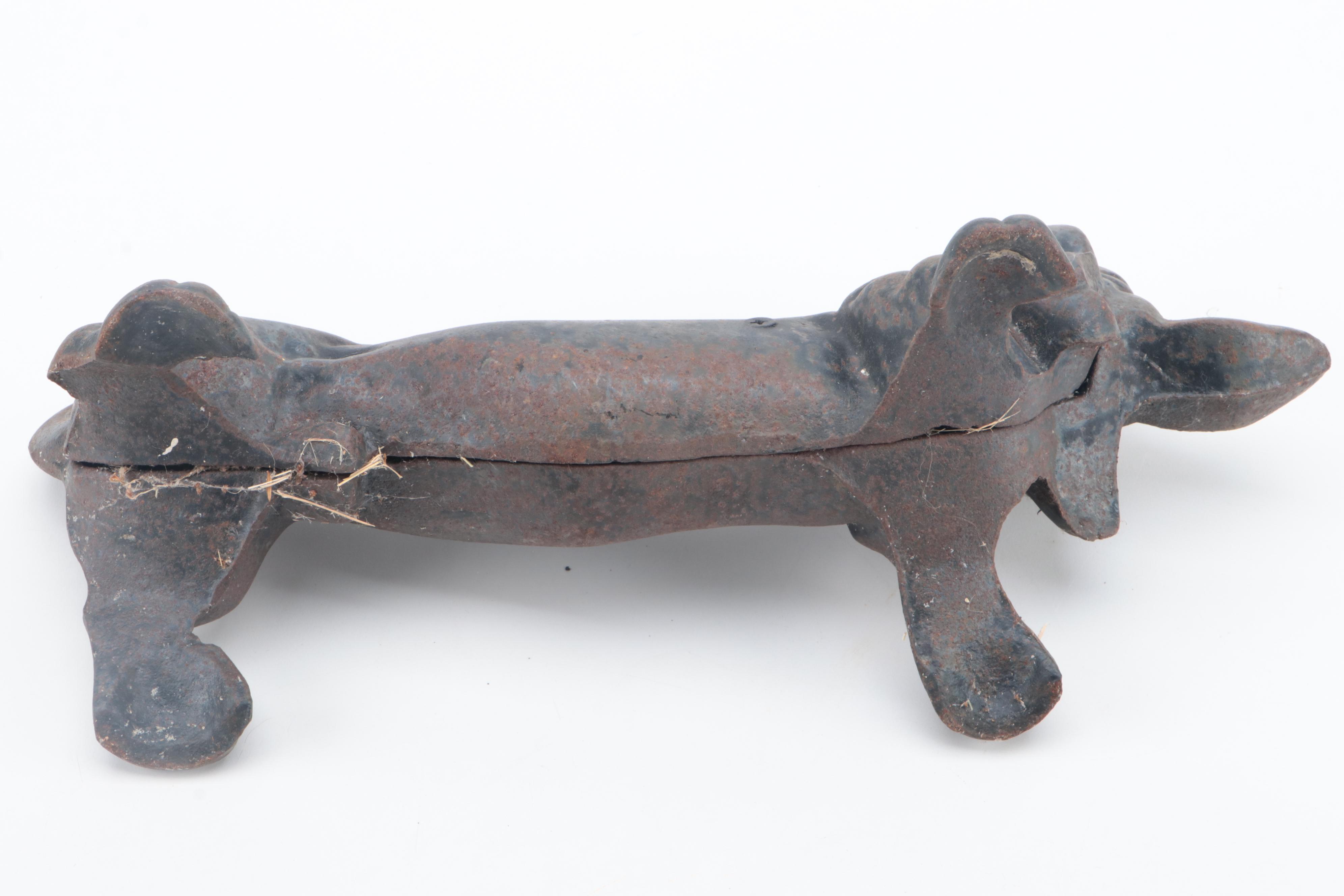 Dachshund Form Cast Iron Boot Scrapers