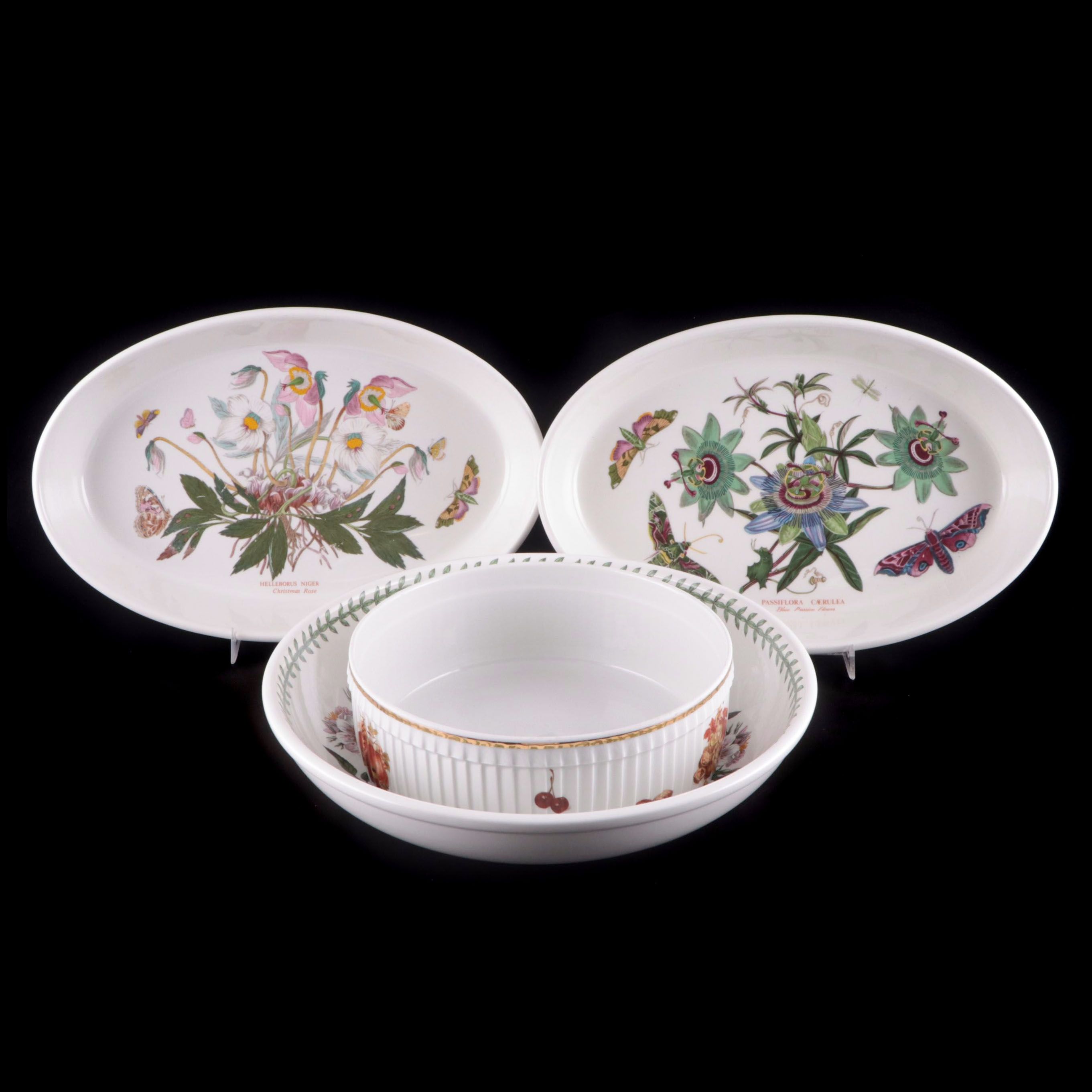 Portmeirion "The Botanical Garden" Dishes with Pillivuyt Casserole Dish