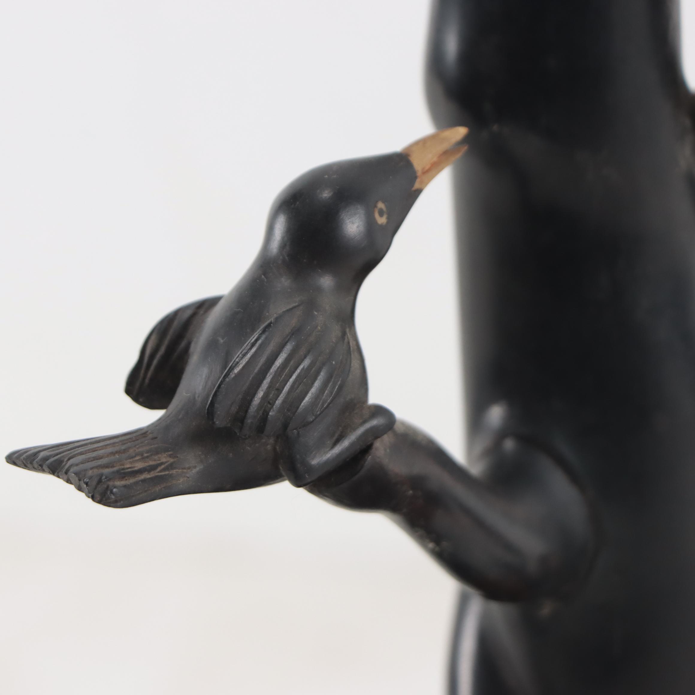 Sri Lankan Carved Ebony Sculpture With Animal Motif