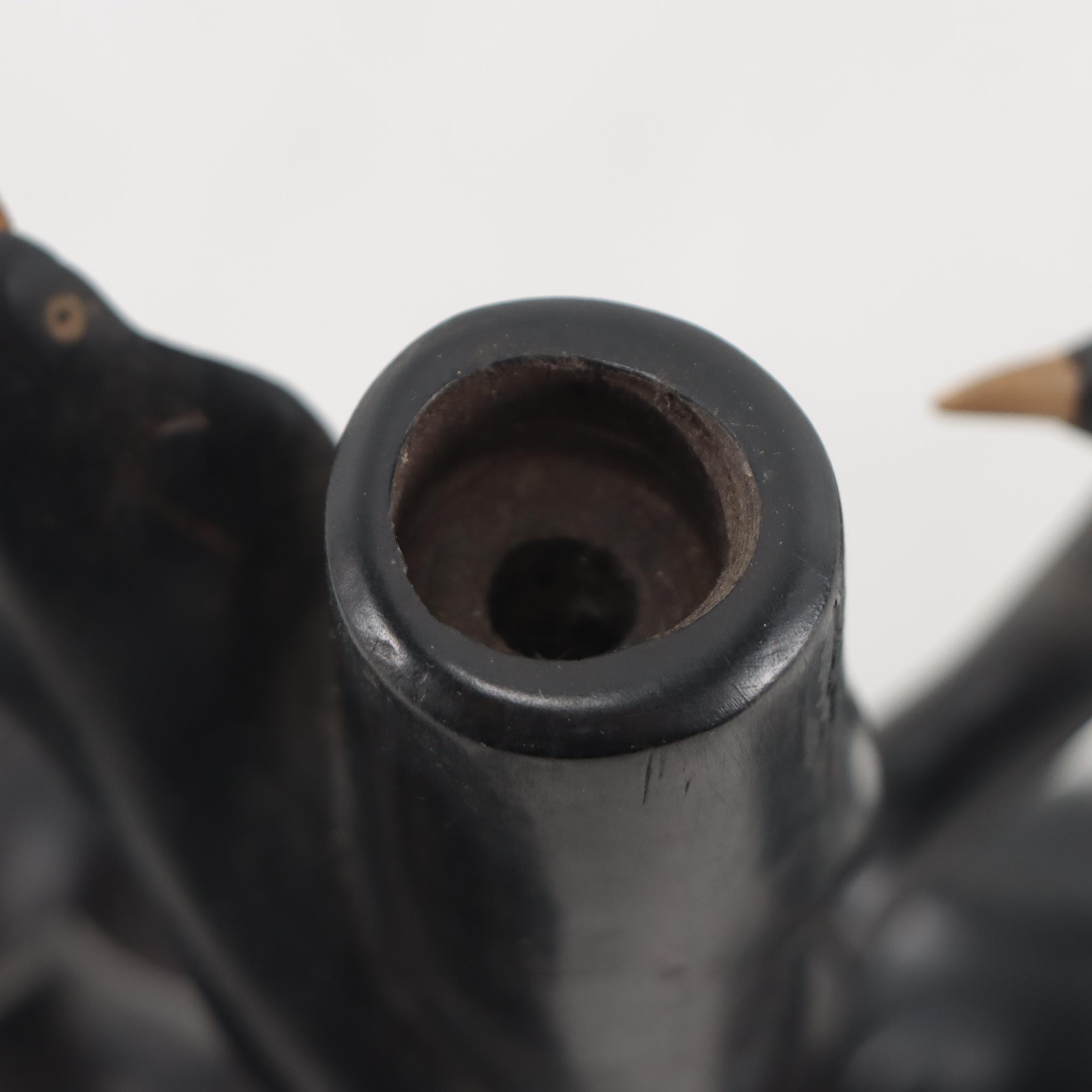 Sri Lankan Carved Ebony Sculpture With Animal Motif