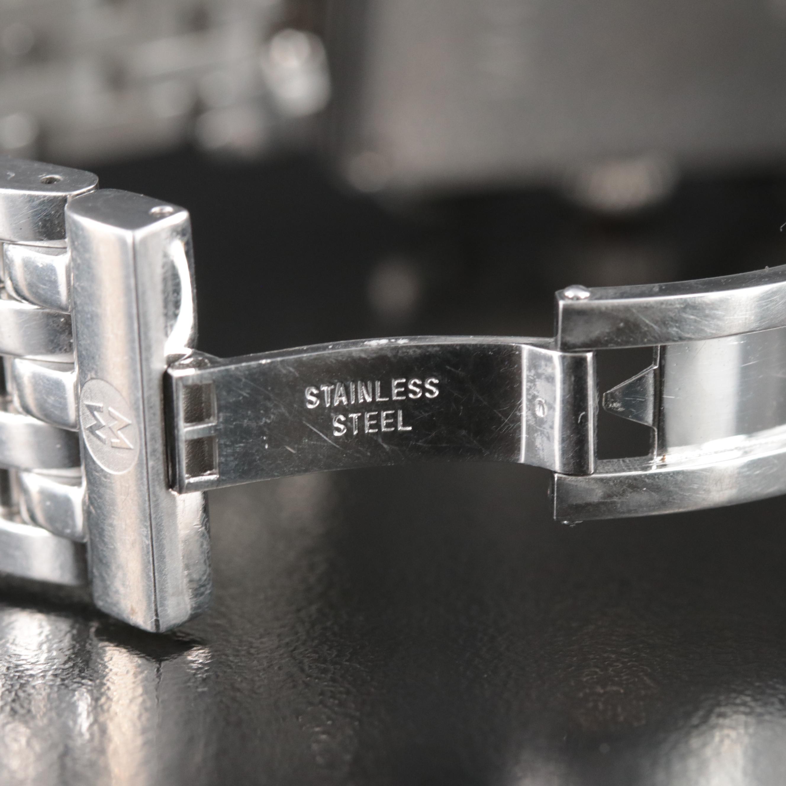 Michele Deco Chronograph Date Stainless Steel Watch