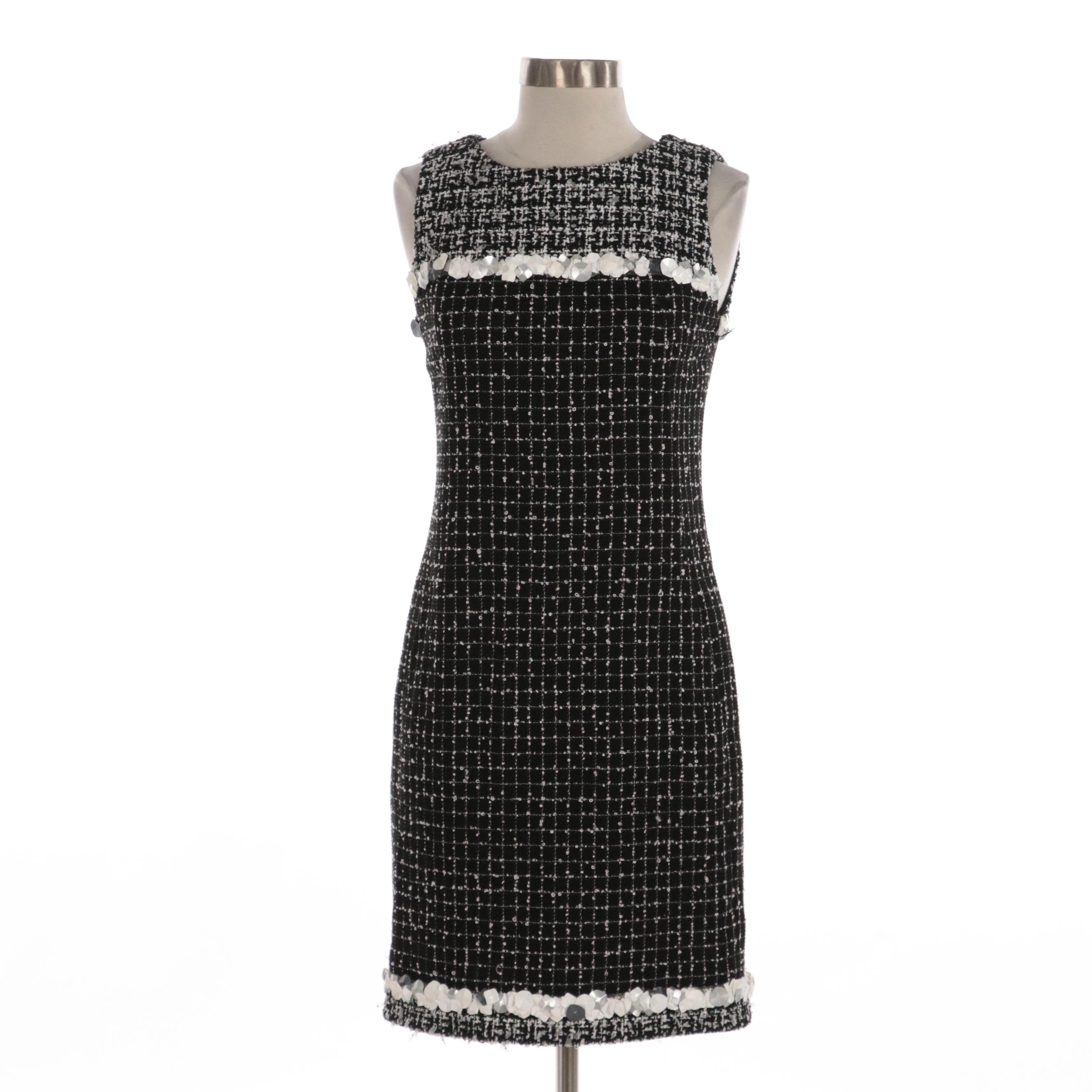 Chanel Embellished Bouclé Tweed Dress and Coat Set