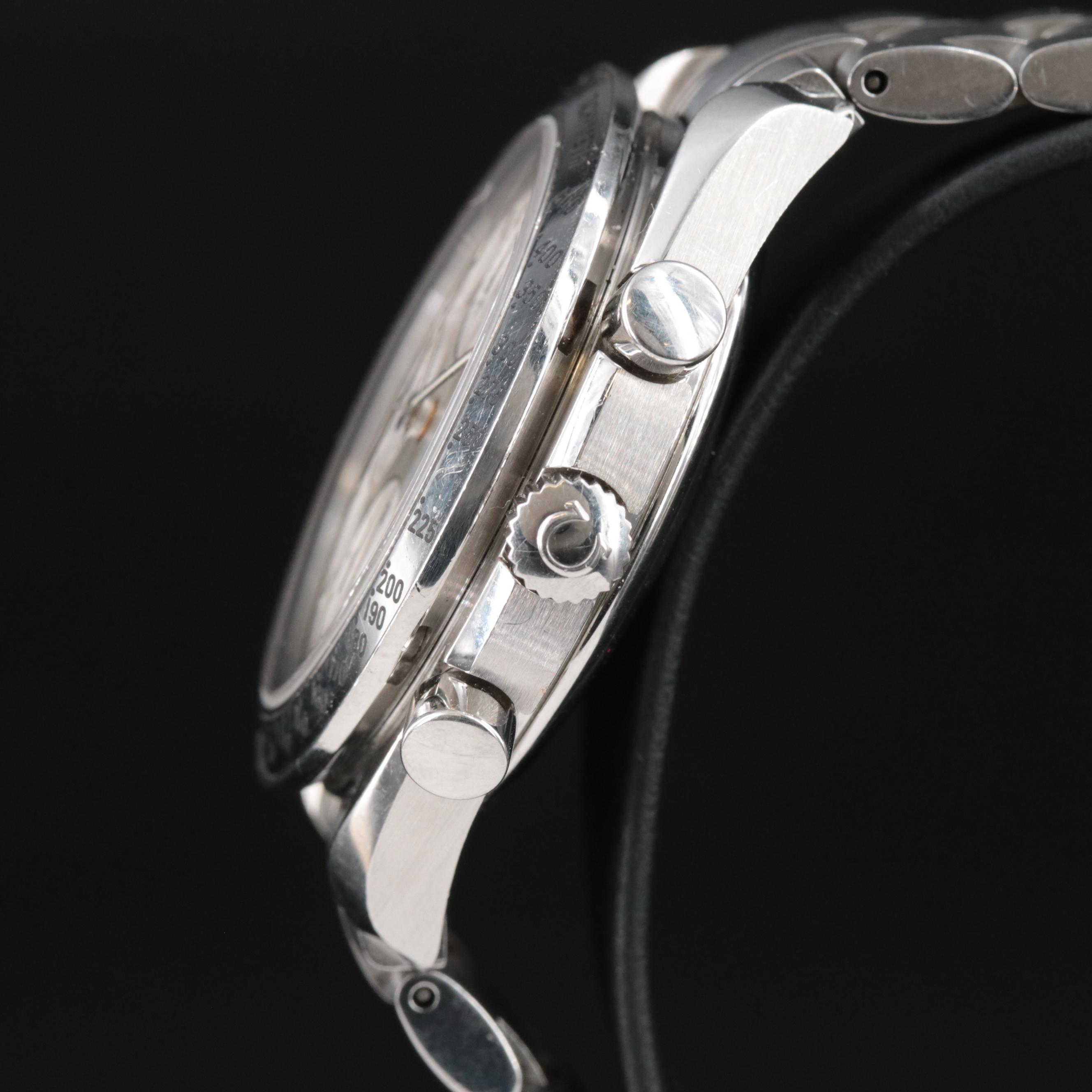 1999 Omega Speedmaster Automatic Chronograph Silver Dial Date Watch