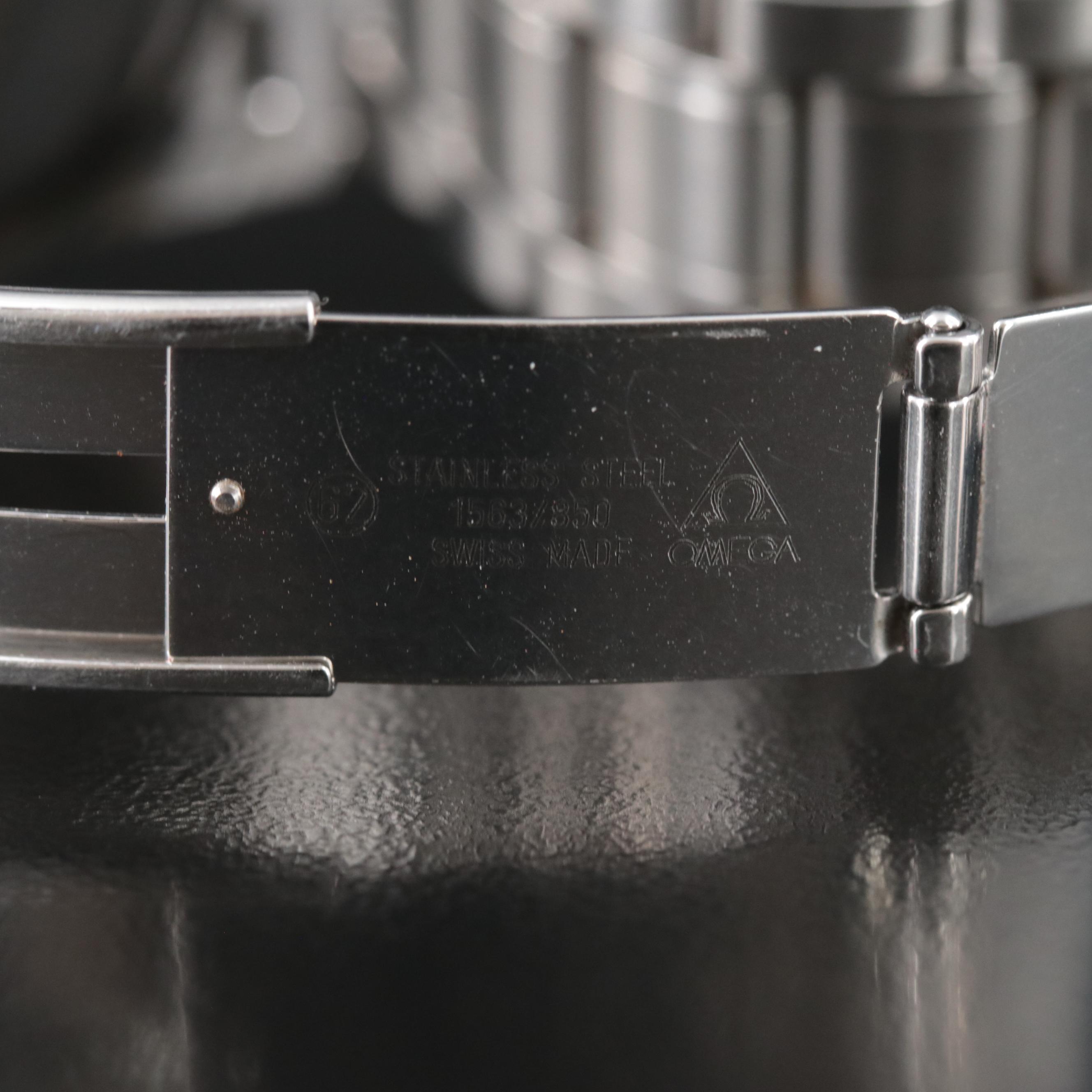 1999 Omega Speedmaster Automatic Chronograph Silver Dial Date Watch