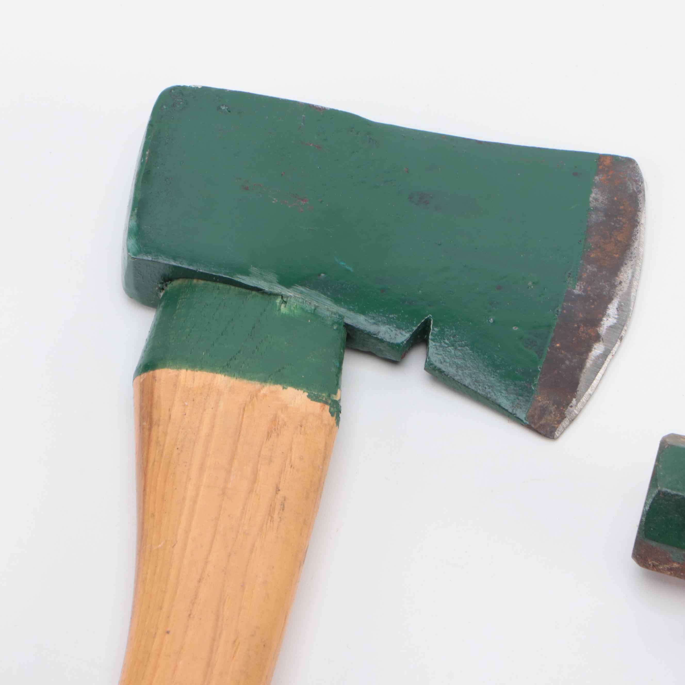 Defiance Wood Handle Hand Axe with More Hand Axes