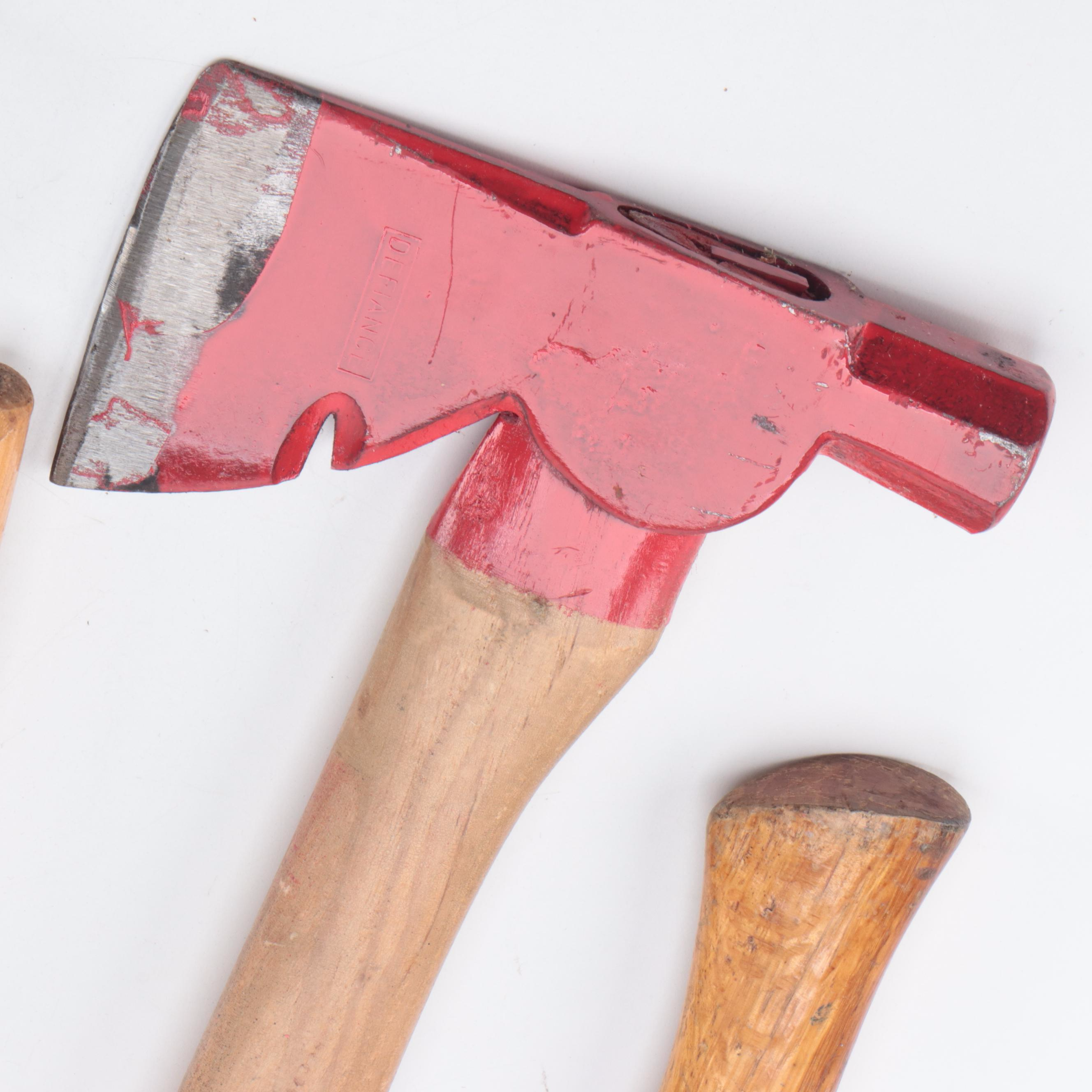 Defiance Wood Handle Hand Axe with More Hand Axes