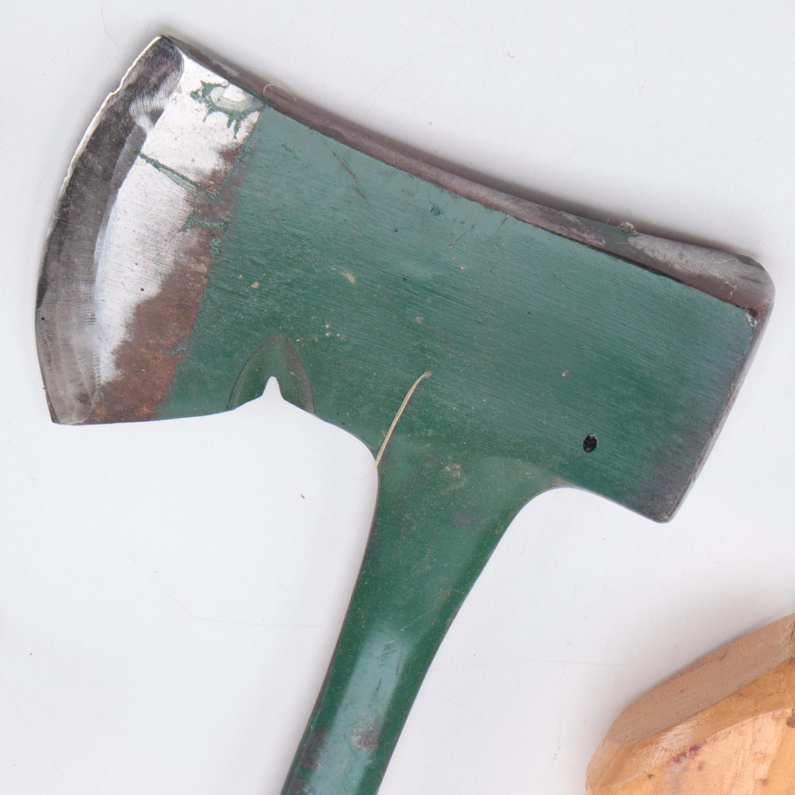 Defiance Wood Handle Hand Axe with More Hand Axes