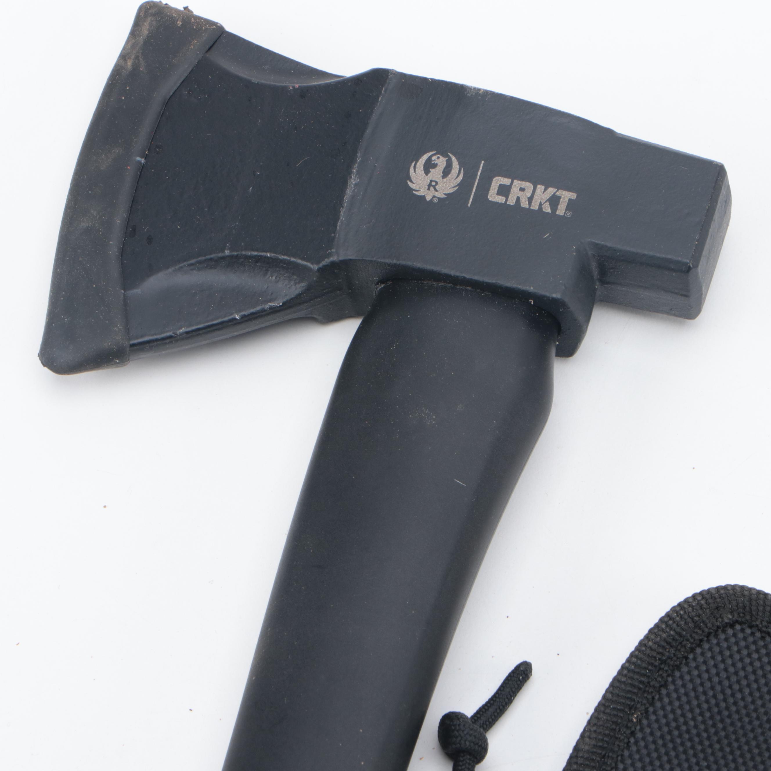 CRKT Rubber Handle Hatchet with Painted Metal Head Hand Axes and More