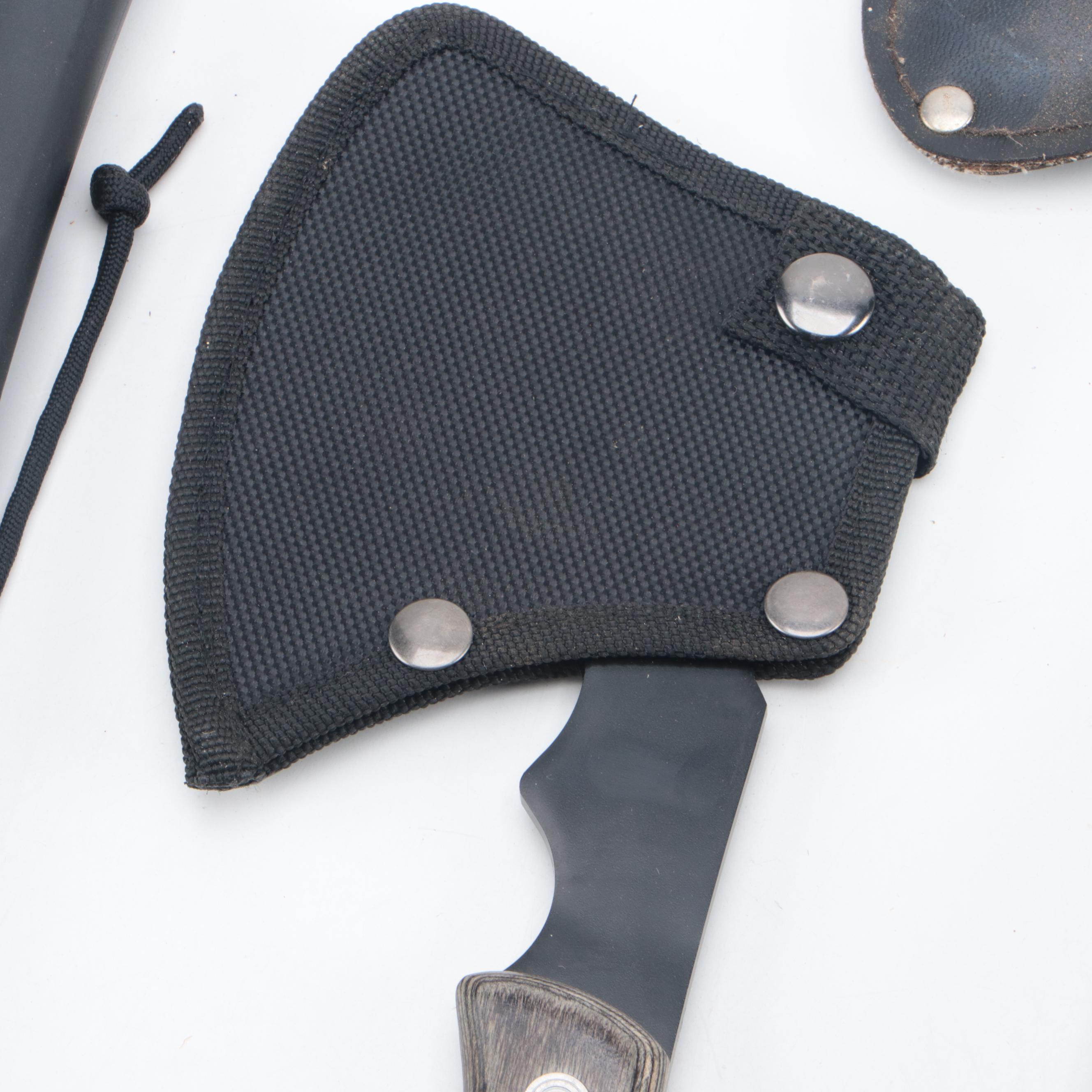 CRKT Rubber Handle Hatchet with Painted Metal Head Hand Axes and More