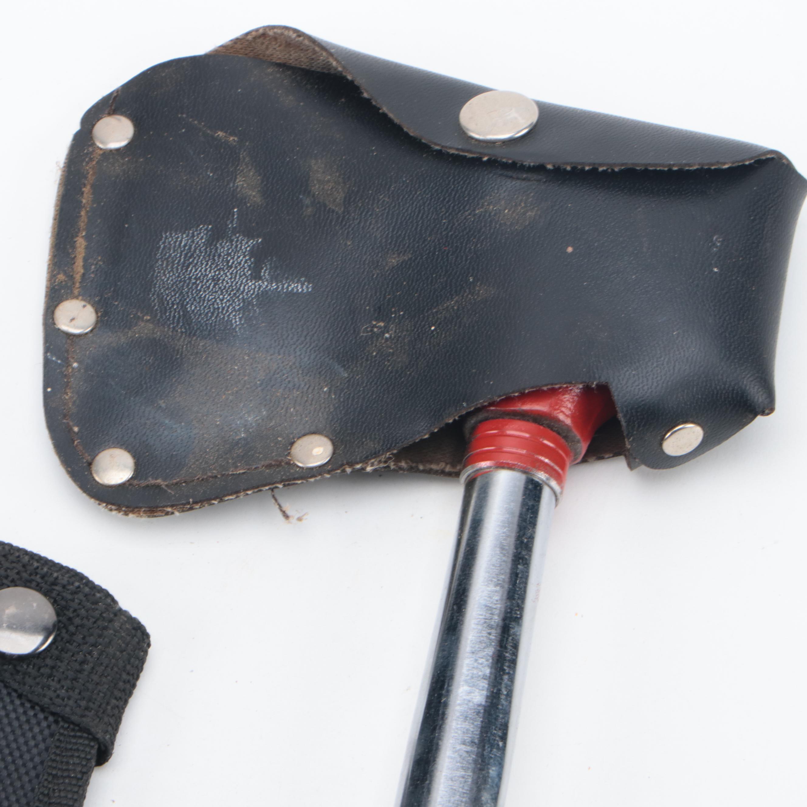 CRKT Rubber Handle Hatchet with Painted Metal Head Hand Axes and More