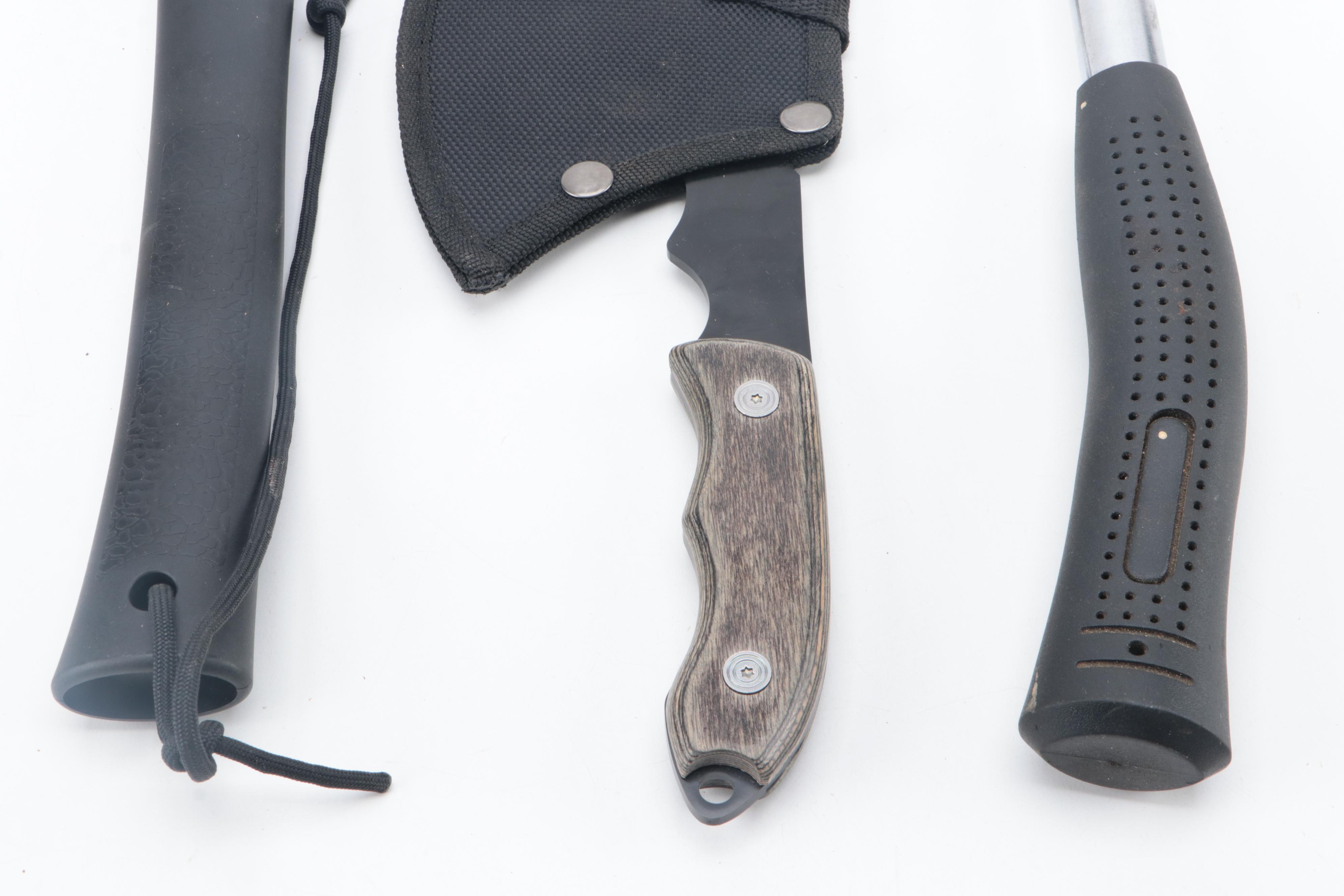 CRKT Rubber Handle Hatchet with Painted Metal Head Hand Axes and More