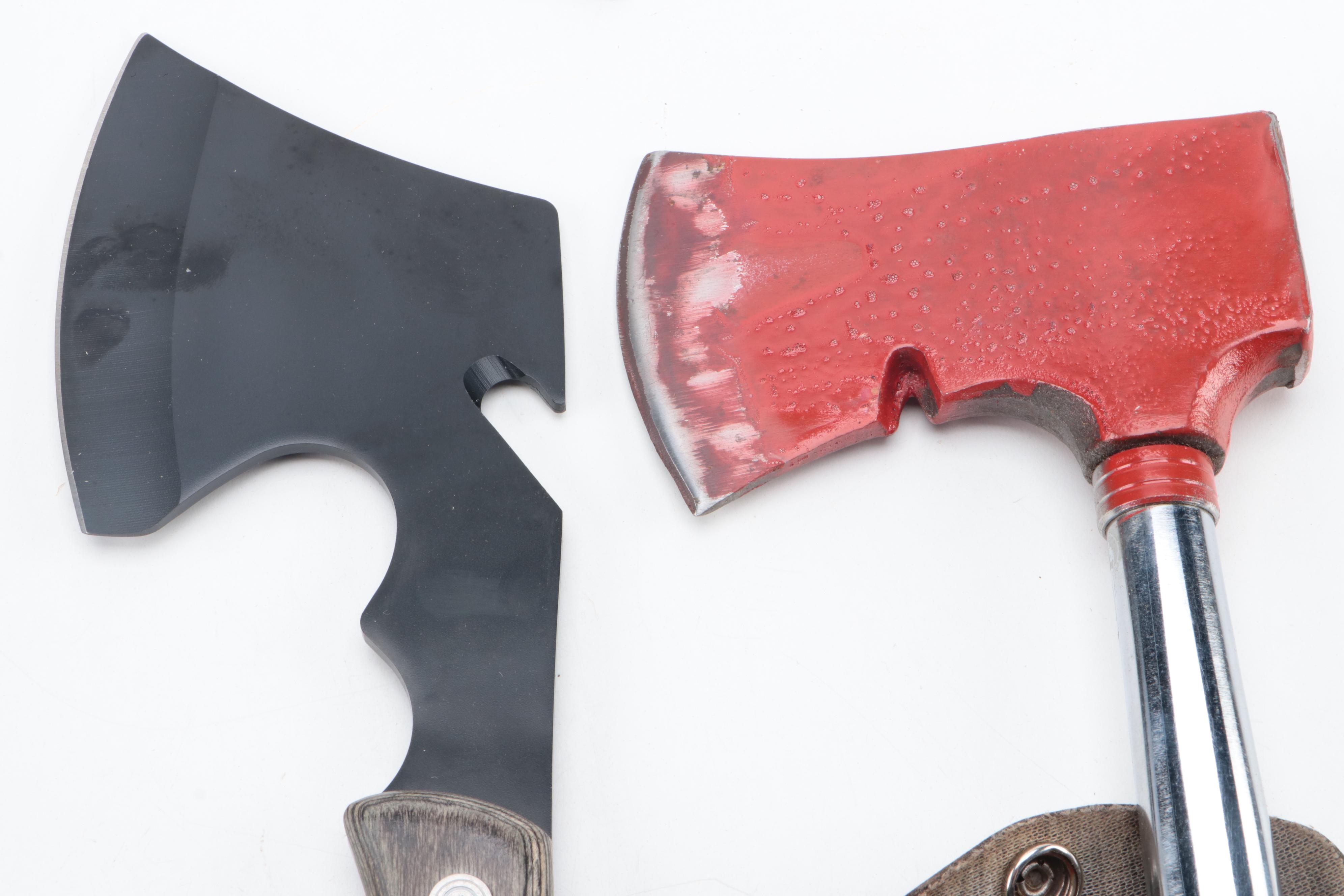 CRKT Rubber Handle Hatchet with Painted Metal Head Hand Axes and More