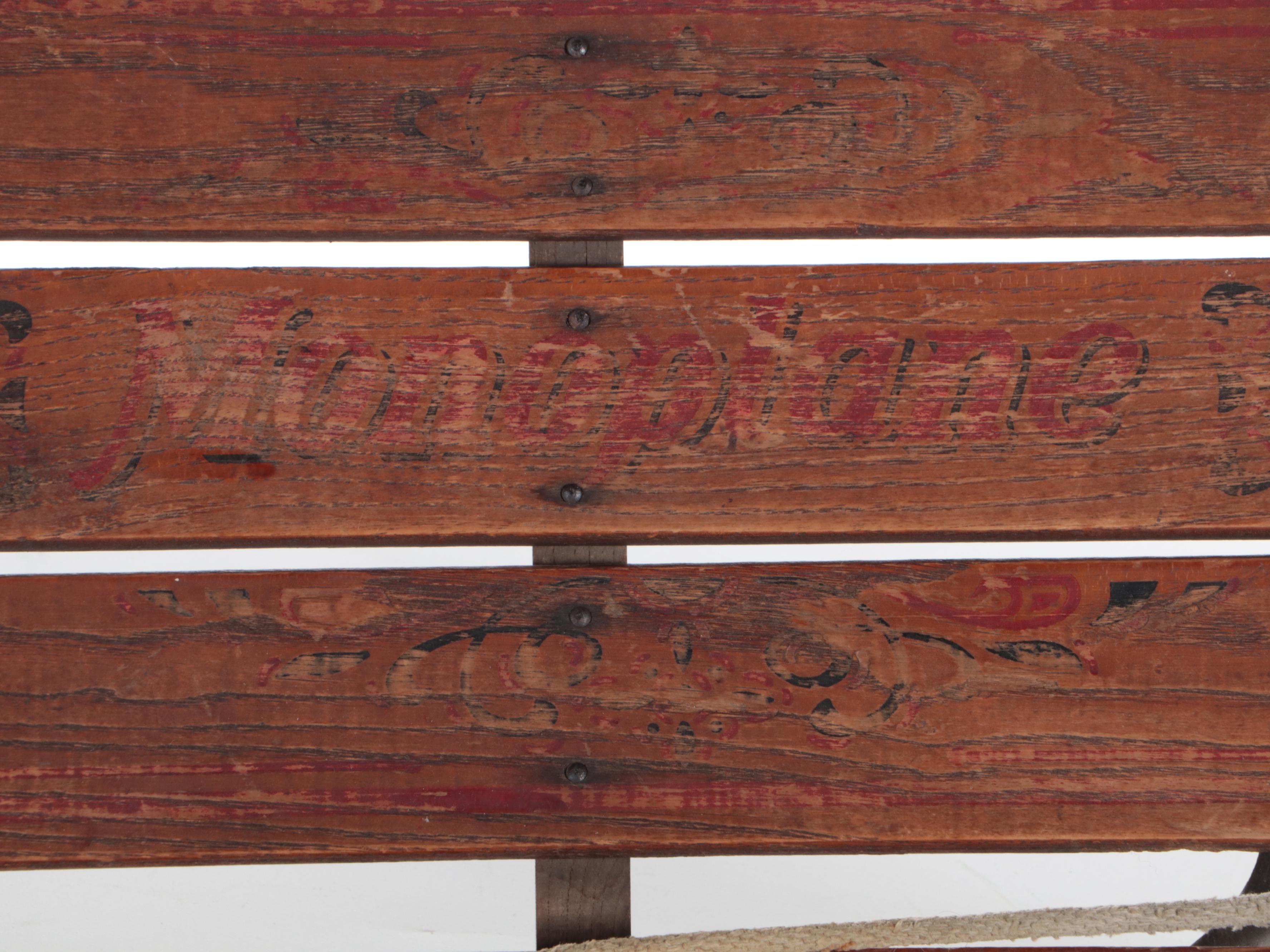 American Acme Co. "Monoplane" Children's Sled, Mid-20th Century