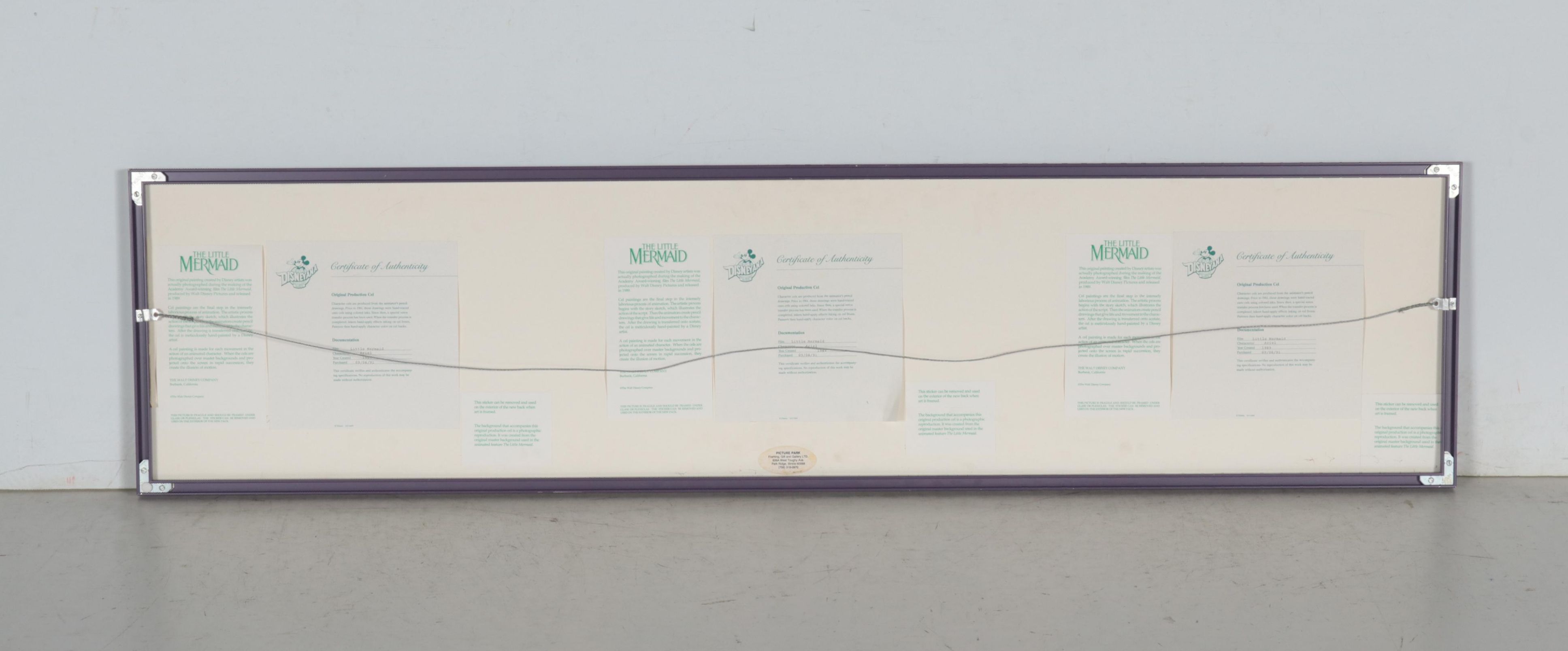 Disney "The Little Mermaid" Production Cel Series, 1989