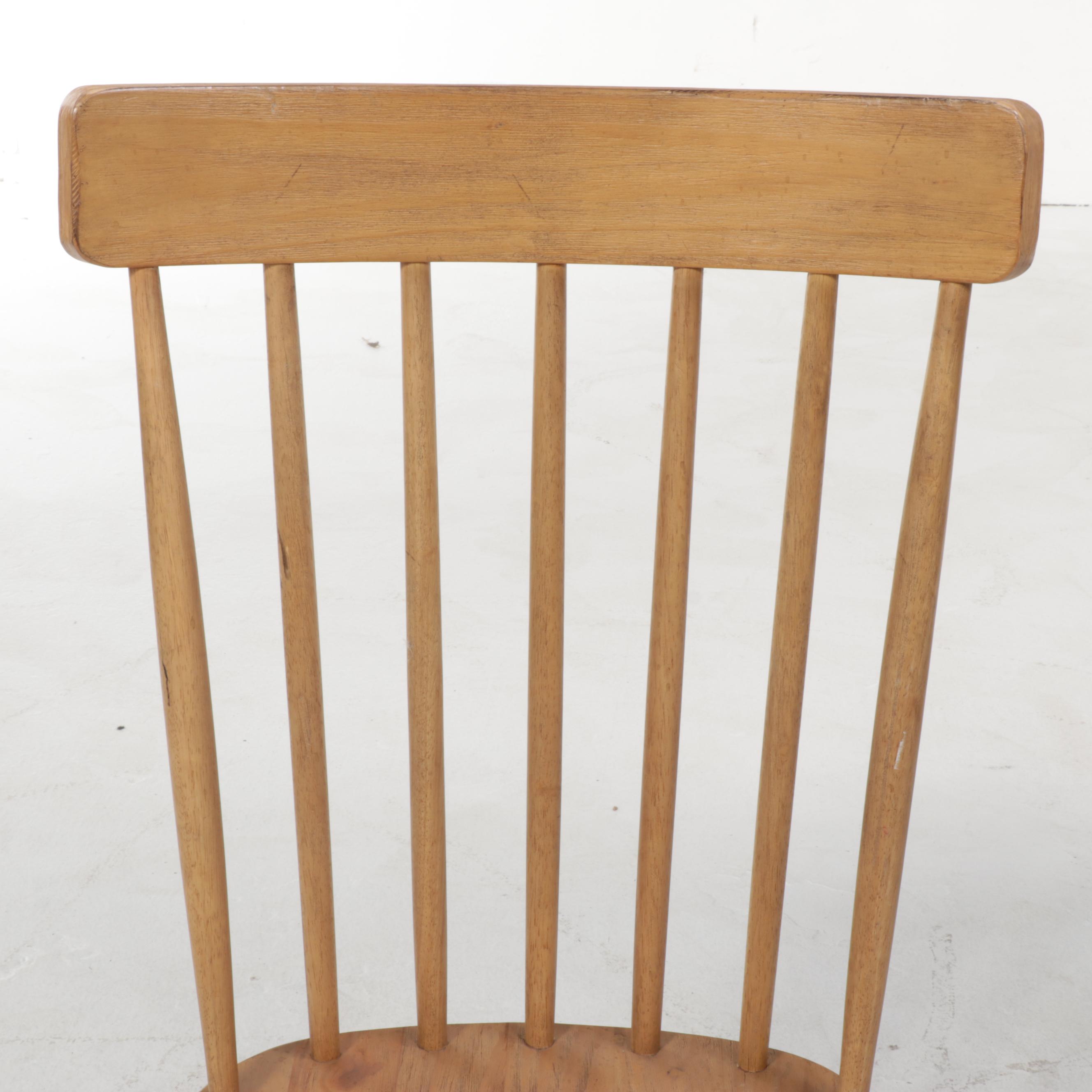 Four Magnolia Home Farmhouse Style Wooden SpindleBack Side Chairs EBTH