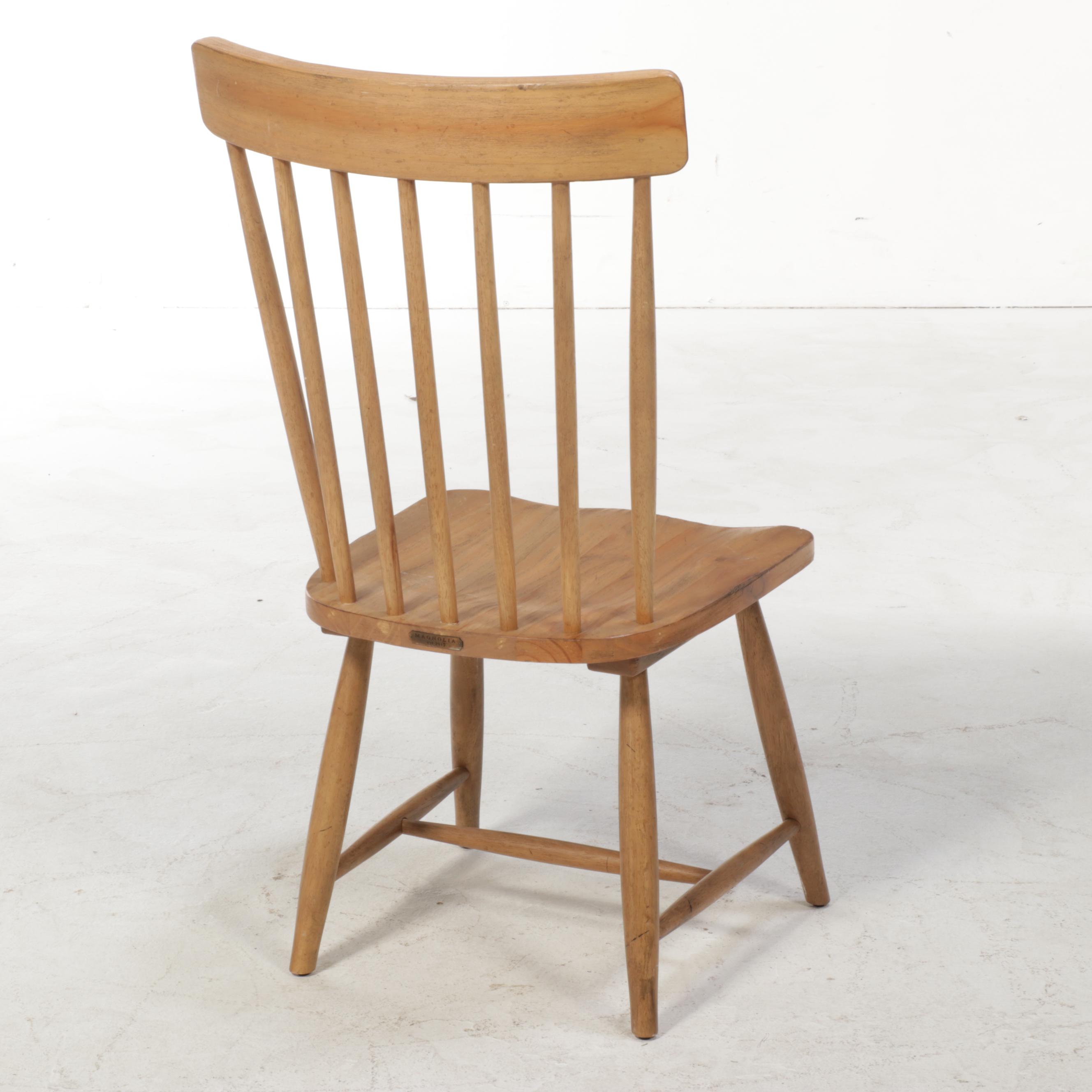 Four Magnolia Home Farmhouse Style Wooden SpindleBack Side Chairs EBTH