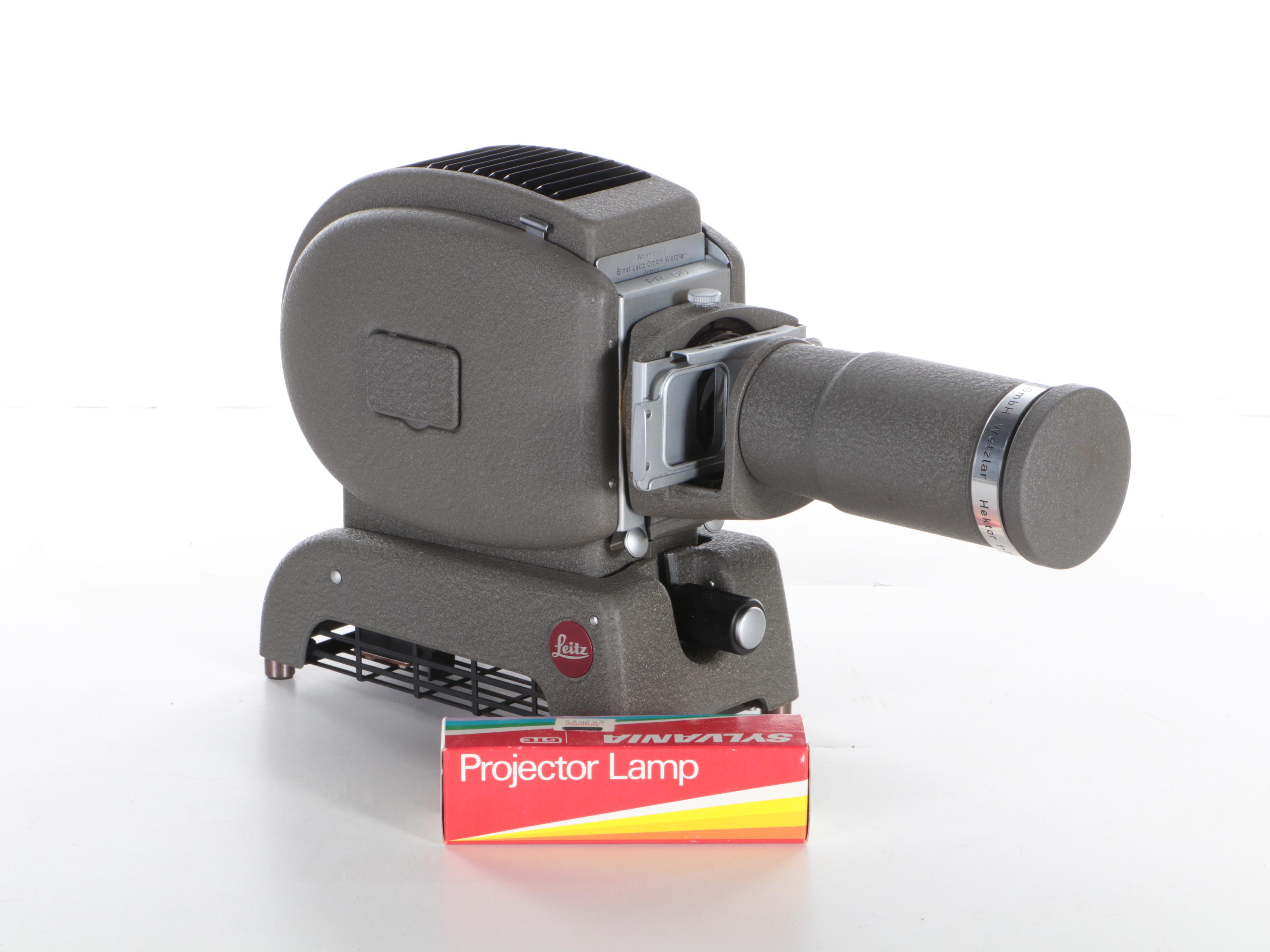 Leitz Slide Projector With Case, Mid to Late 20th Century