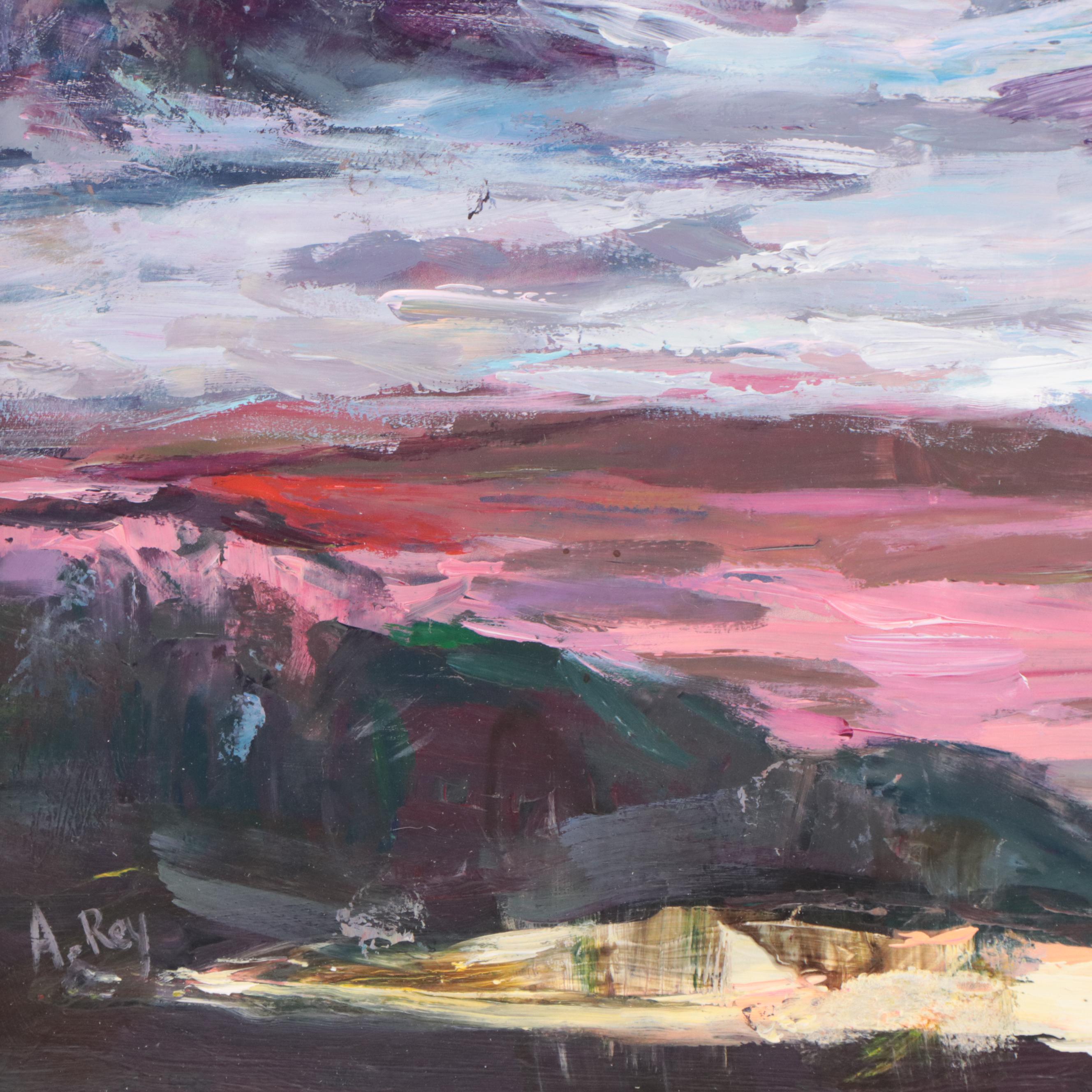 Agnes Rey Landscape Oil Painting of "Dos Sueños," 2023