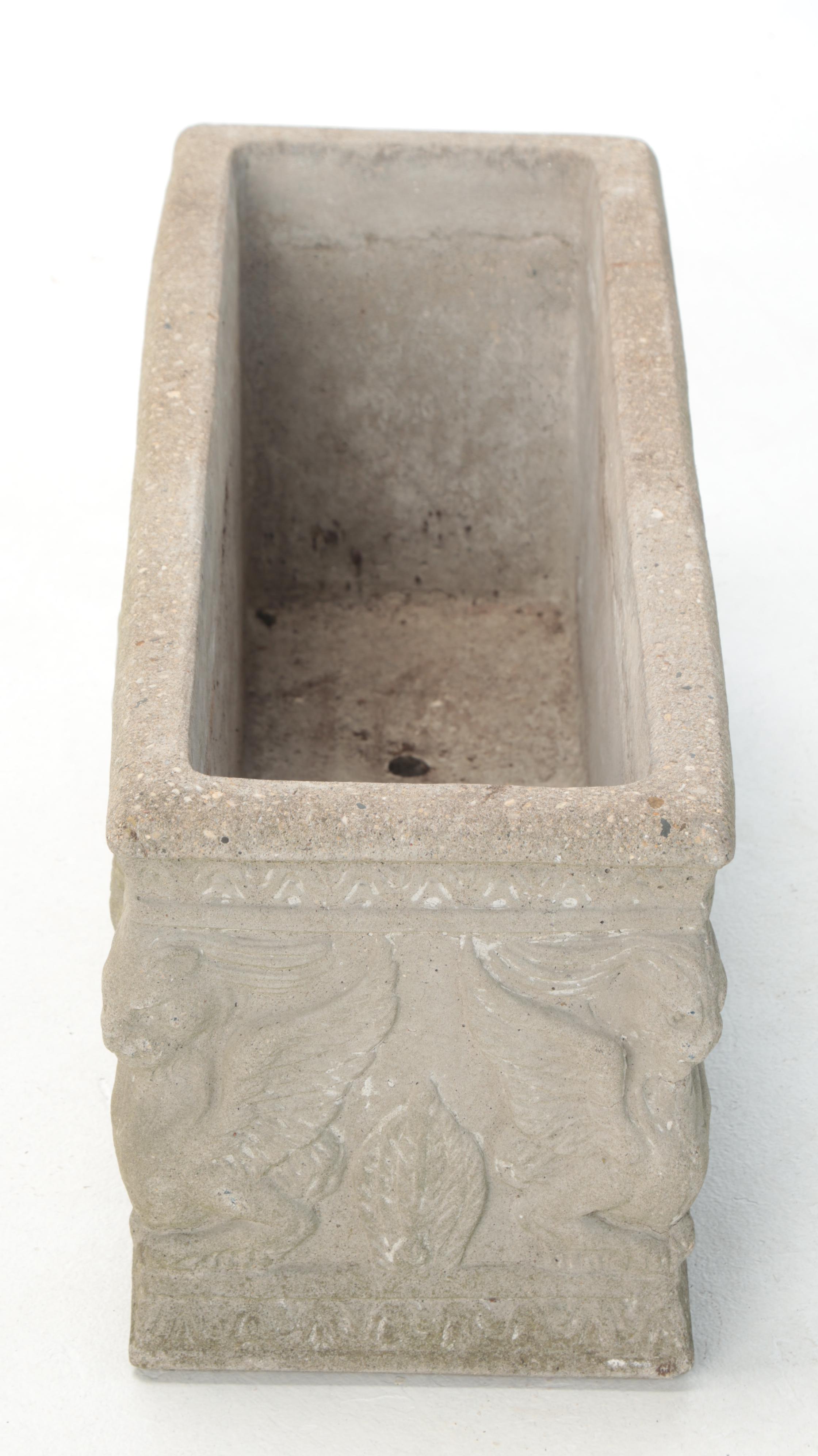 Neoclassical Style Cast Concrete Garden Planter