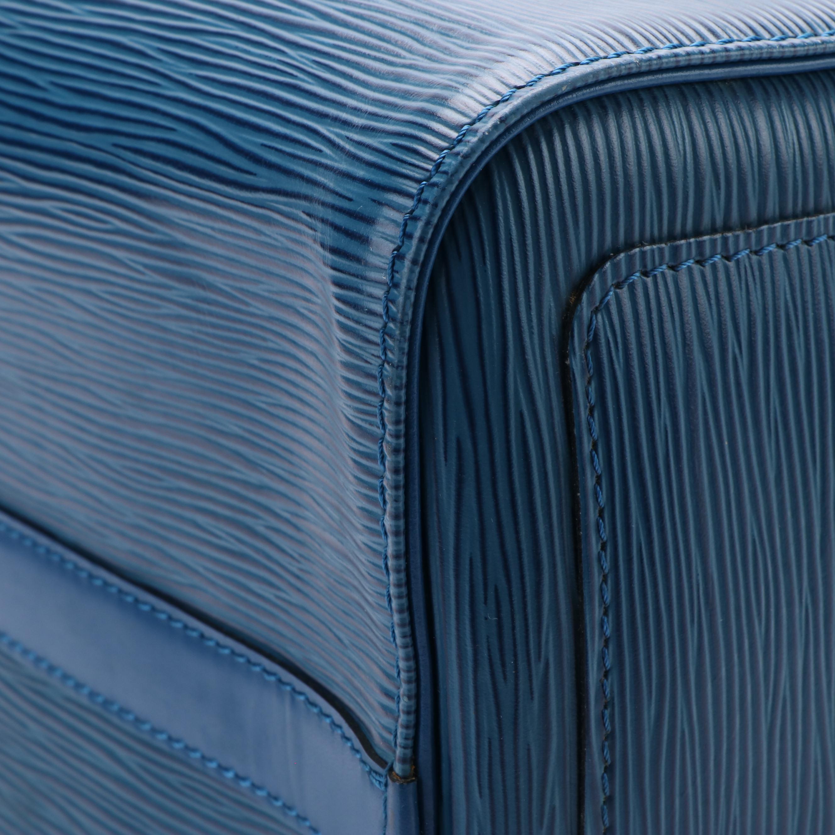 Louis Vuitton Speedy 35 in Blue Epi Leather