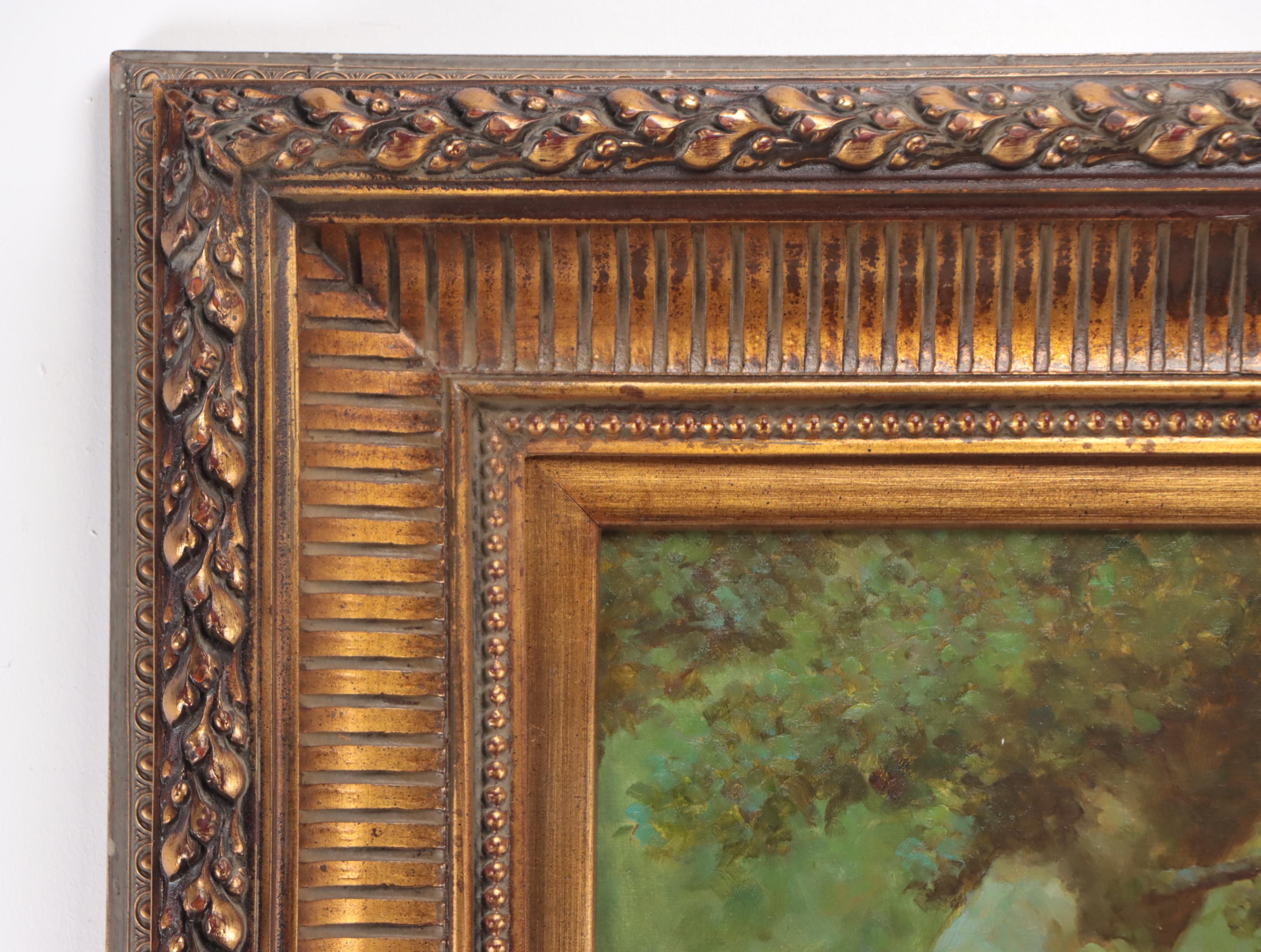 Botanical Still Life Oil Painting, Circa 2000