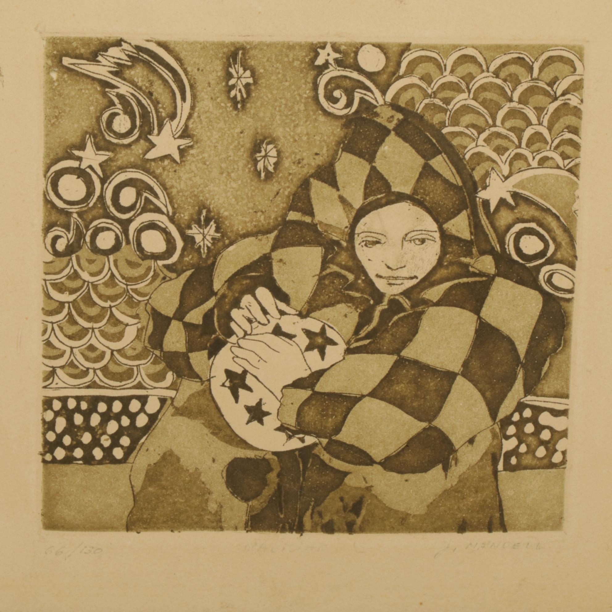 Collection of Etchings Featuring "The Trinity - Father, Son, and Holy Ghost"