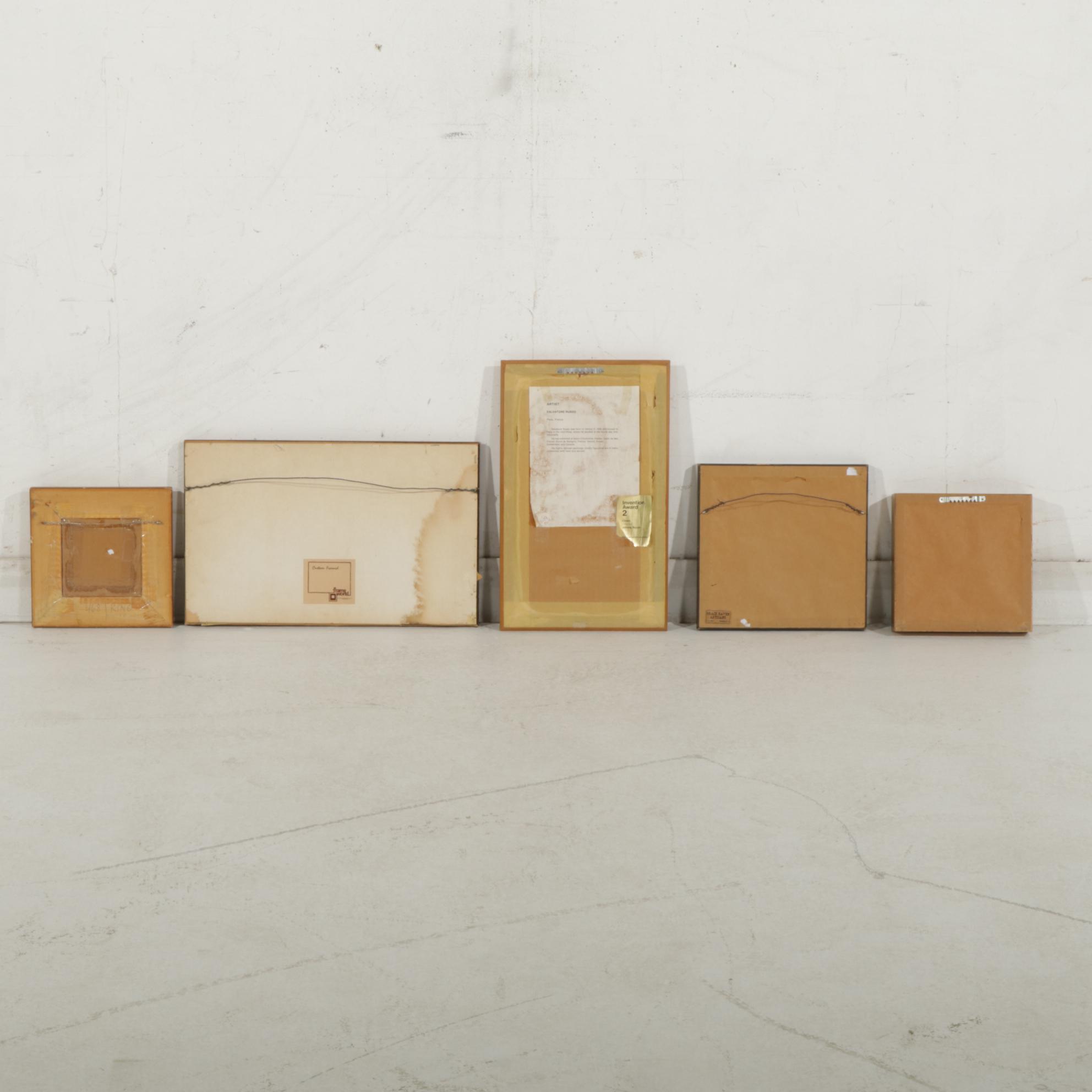 Collection of Etchings Featuring "The Trinity - Father, Son, and Holy Ghost"