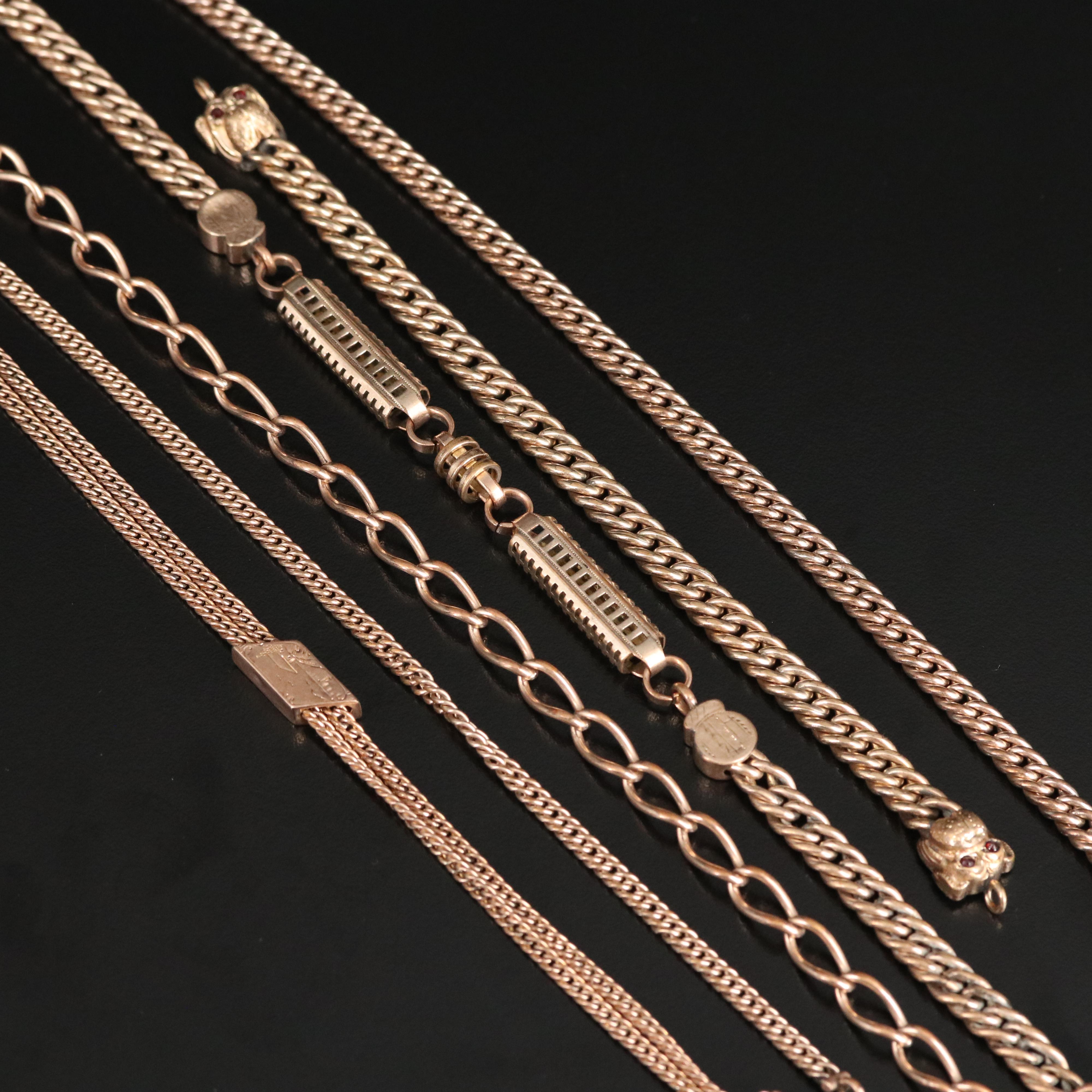 Antique Watch Chains Including F. L. Shepardson & Co. EBTH