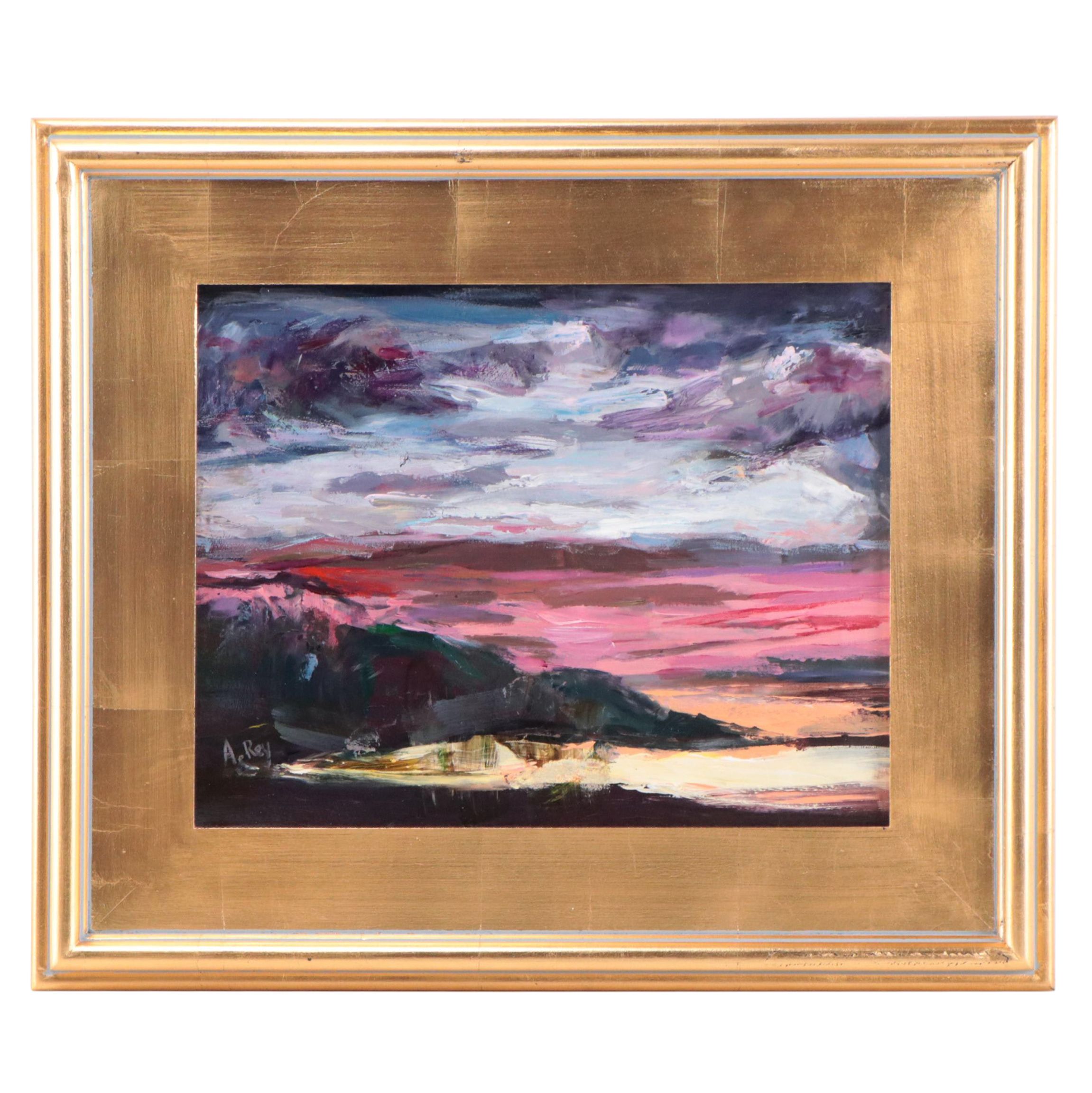 Agnes Rey Landscape Oil Painting of "Dos Sueños," 2023