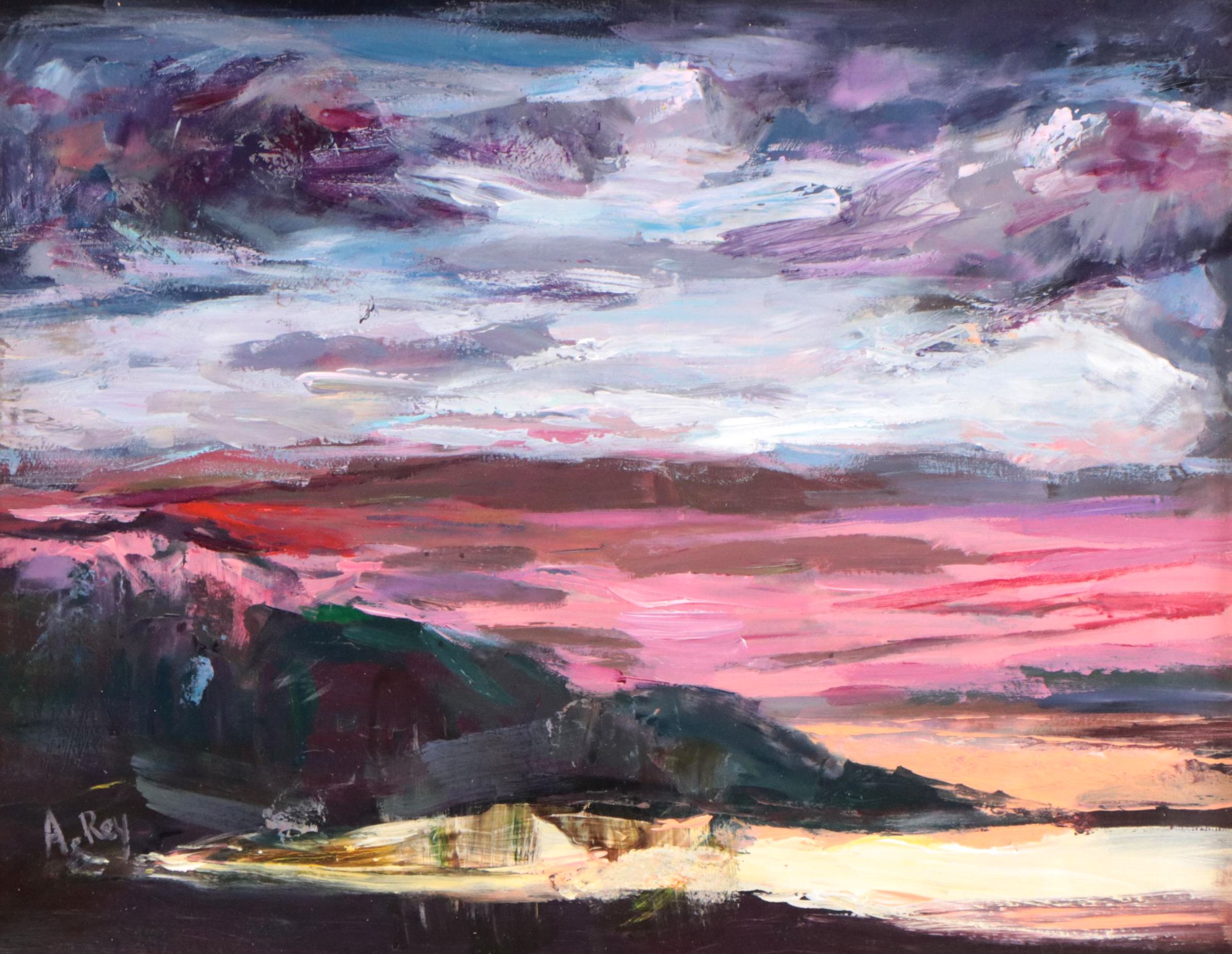 Agnes Rey Landscape Oil Painting of "Dos Sueños," 2023