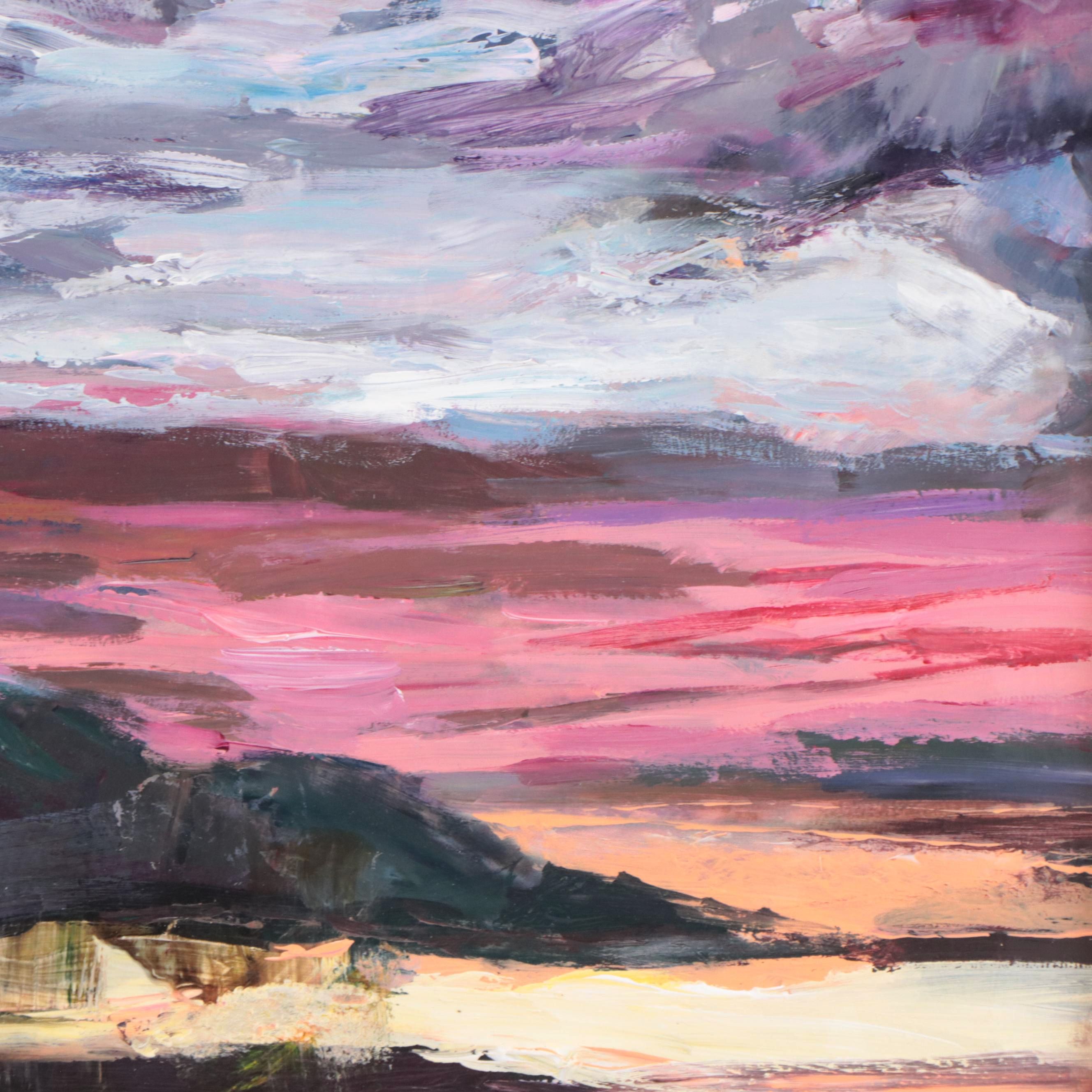 Agnes Rey Landscape Oil Painting of "Dos Sueños," 2023