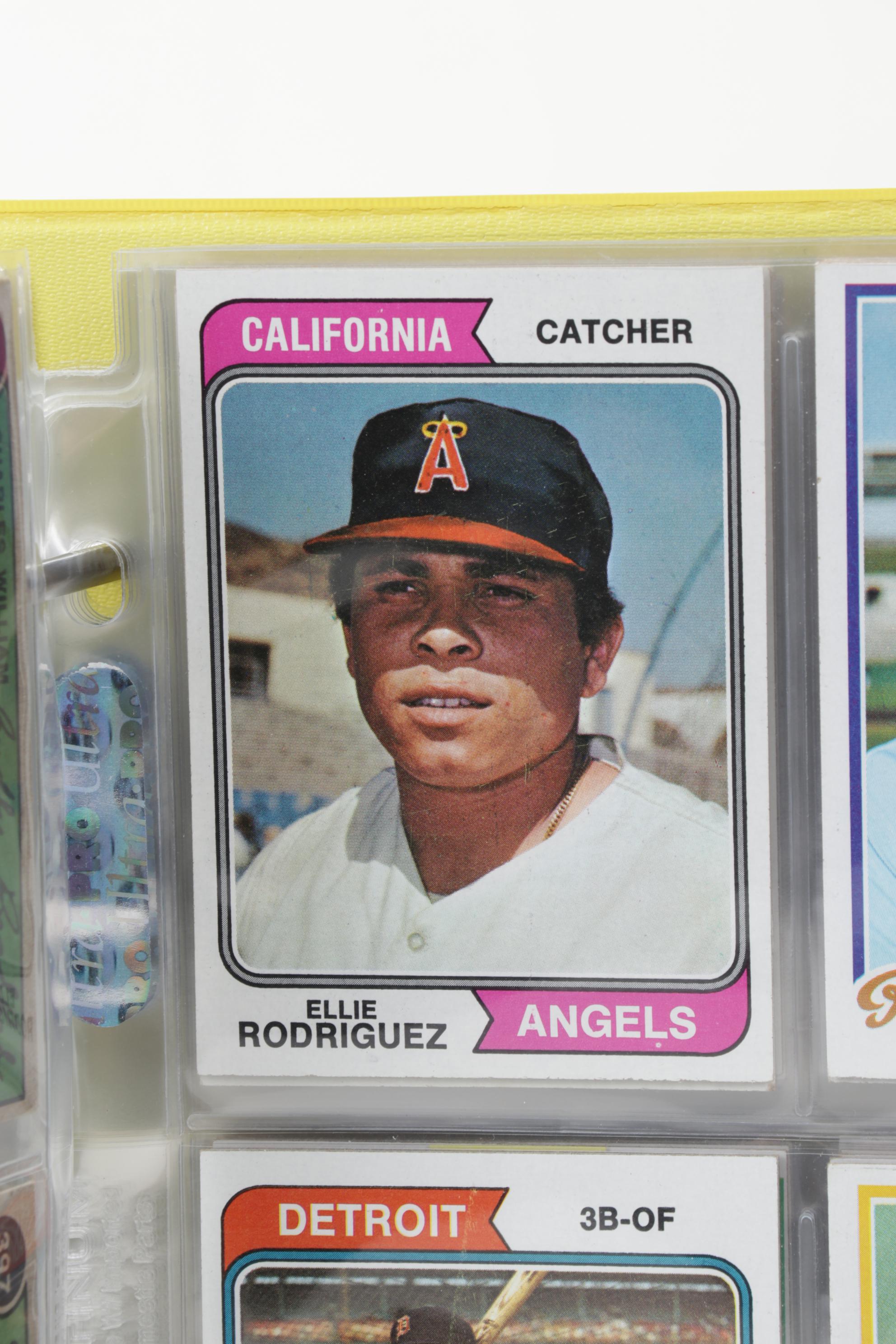 Topps Baseball Cards Featuring Reggie Jackson, Rollie Fingers, and More, 1970s