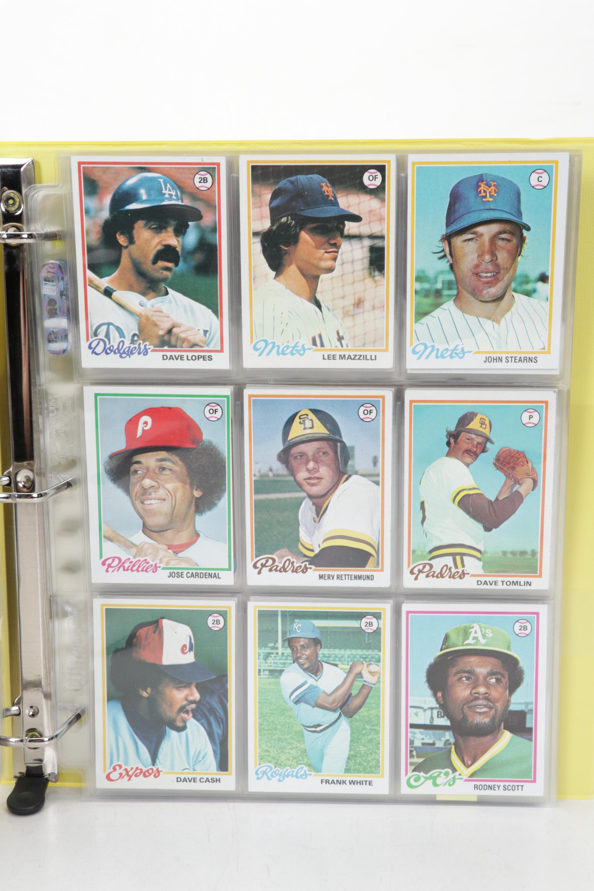 Topps Baseball Cards Featuring Reggie Jackson, Rollie Fingers, and More, 1970s