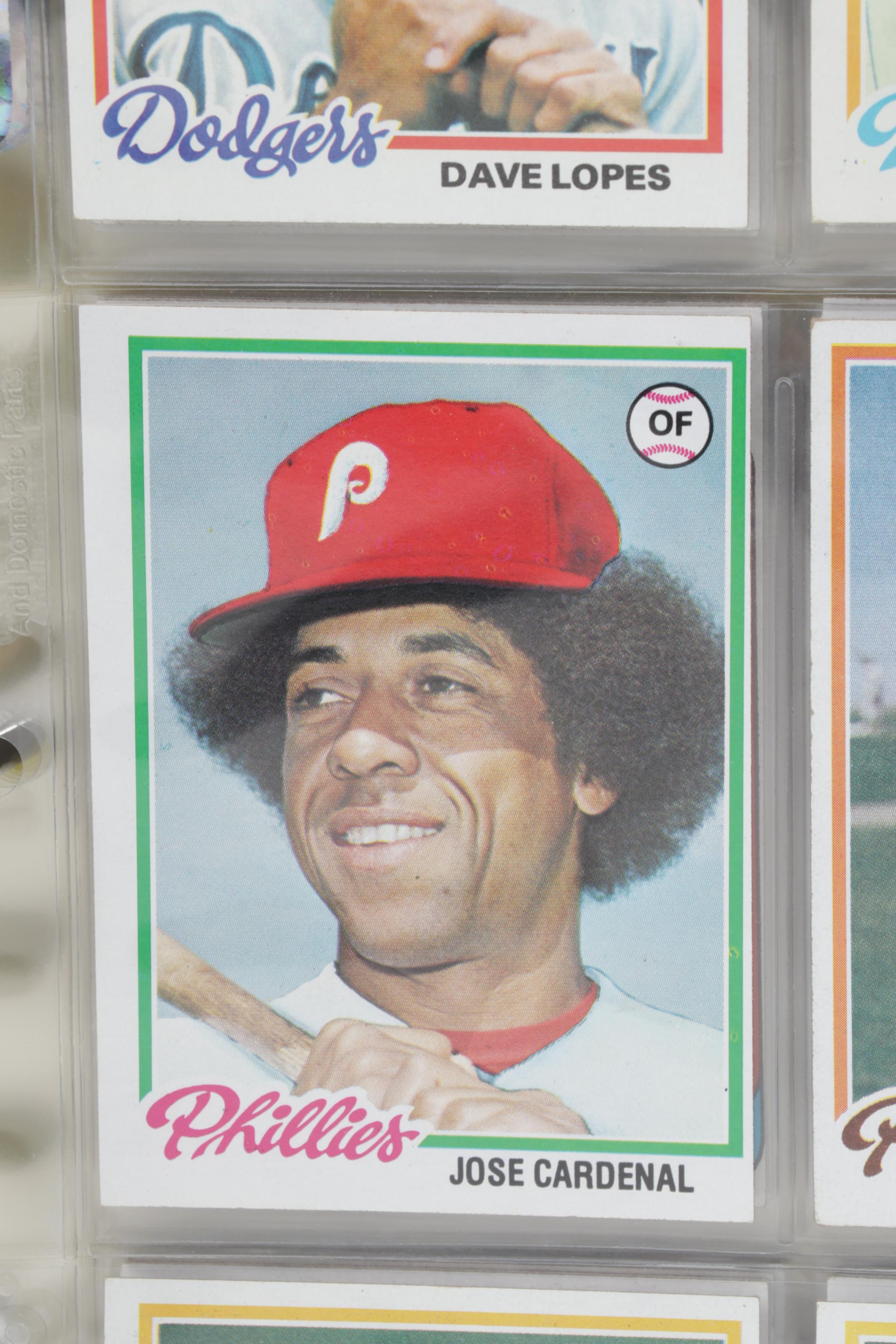 Topps Baseball Cards Featuring Reggie Jackson, Rollie Fingers, and More, 1970s
