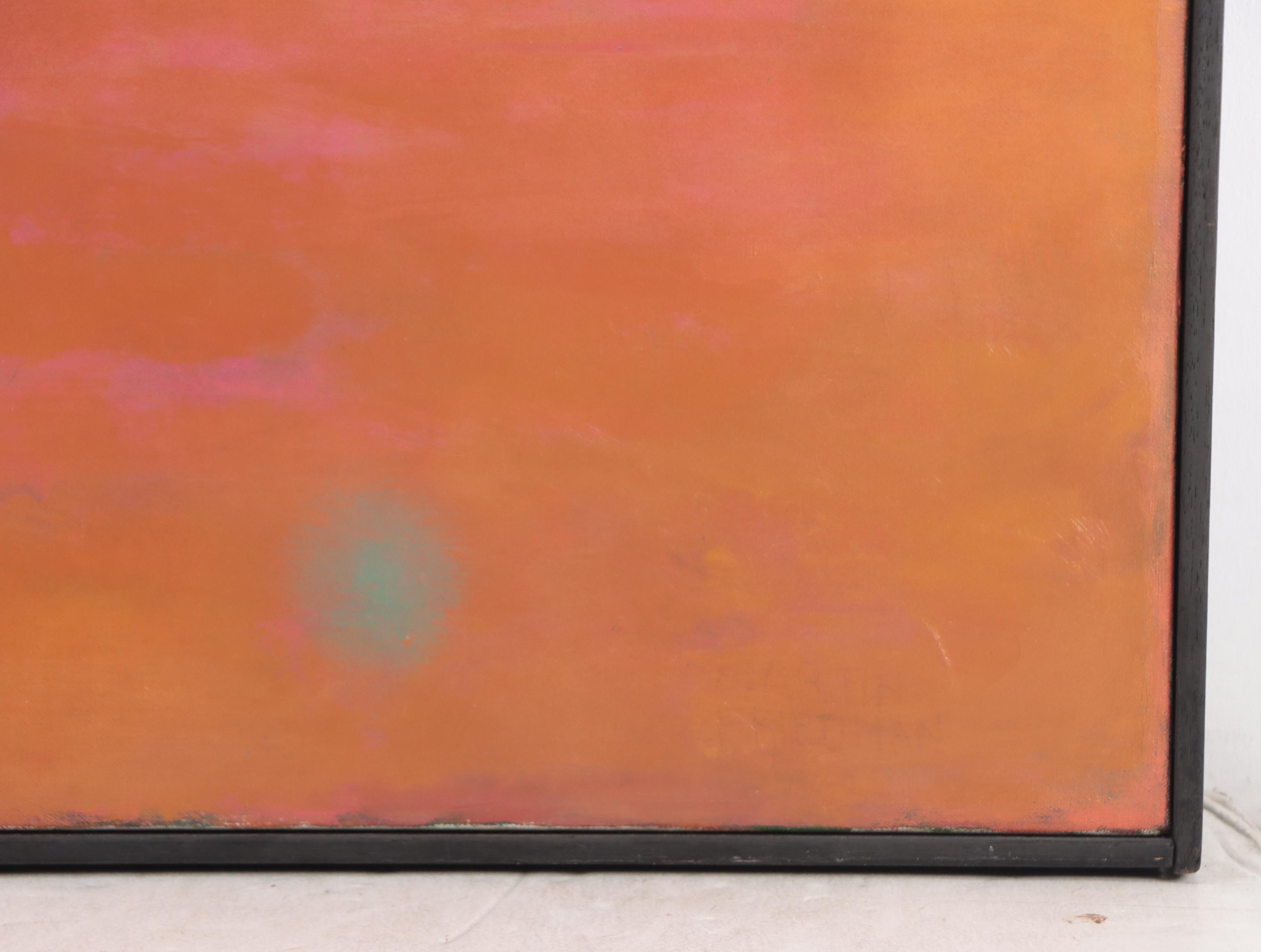 Martin Friedman Modern Oil Painting "Golden Days," 1970