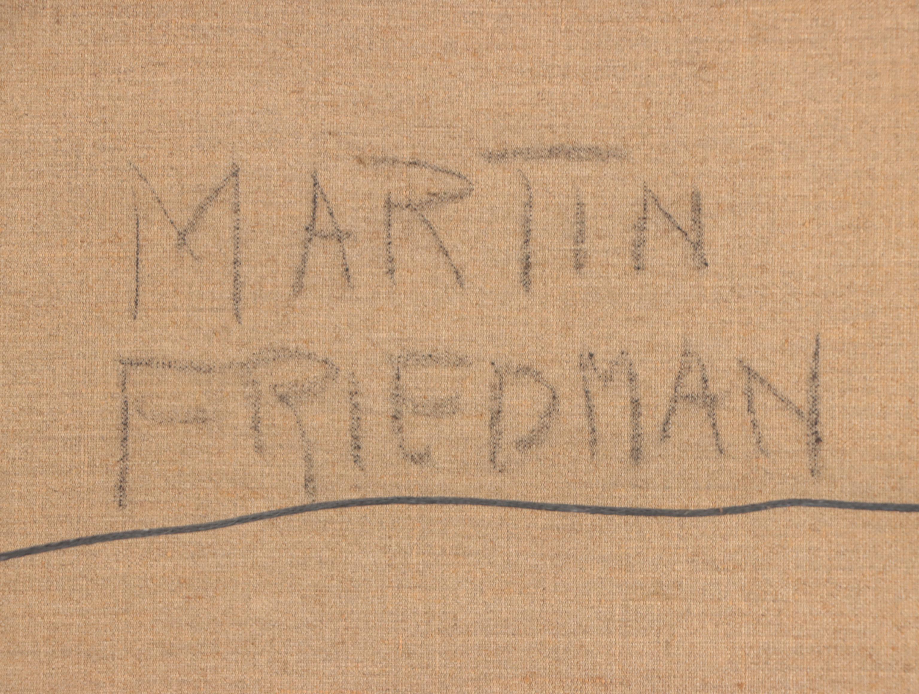 Martin Friedman Modern Oil Painting "Golden Days," 1970