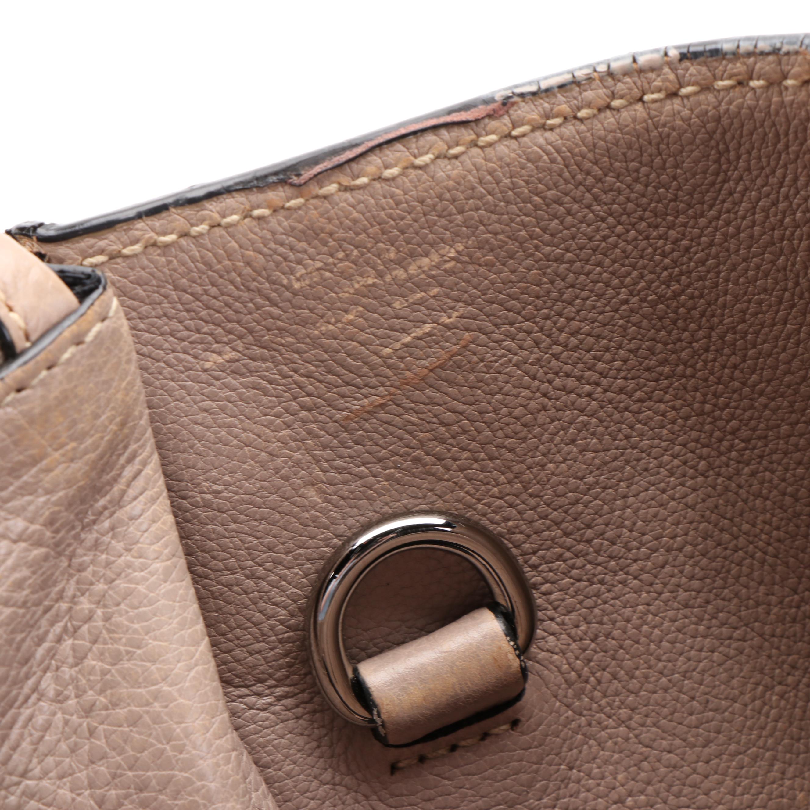 Prada Twin Pocket Tote Bag in Argilla Glace Calfskin