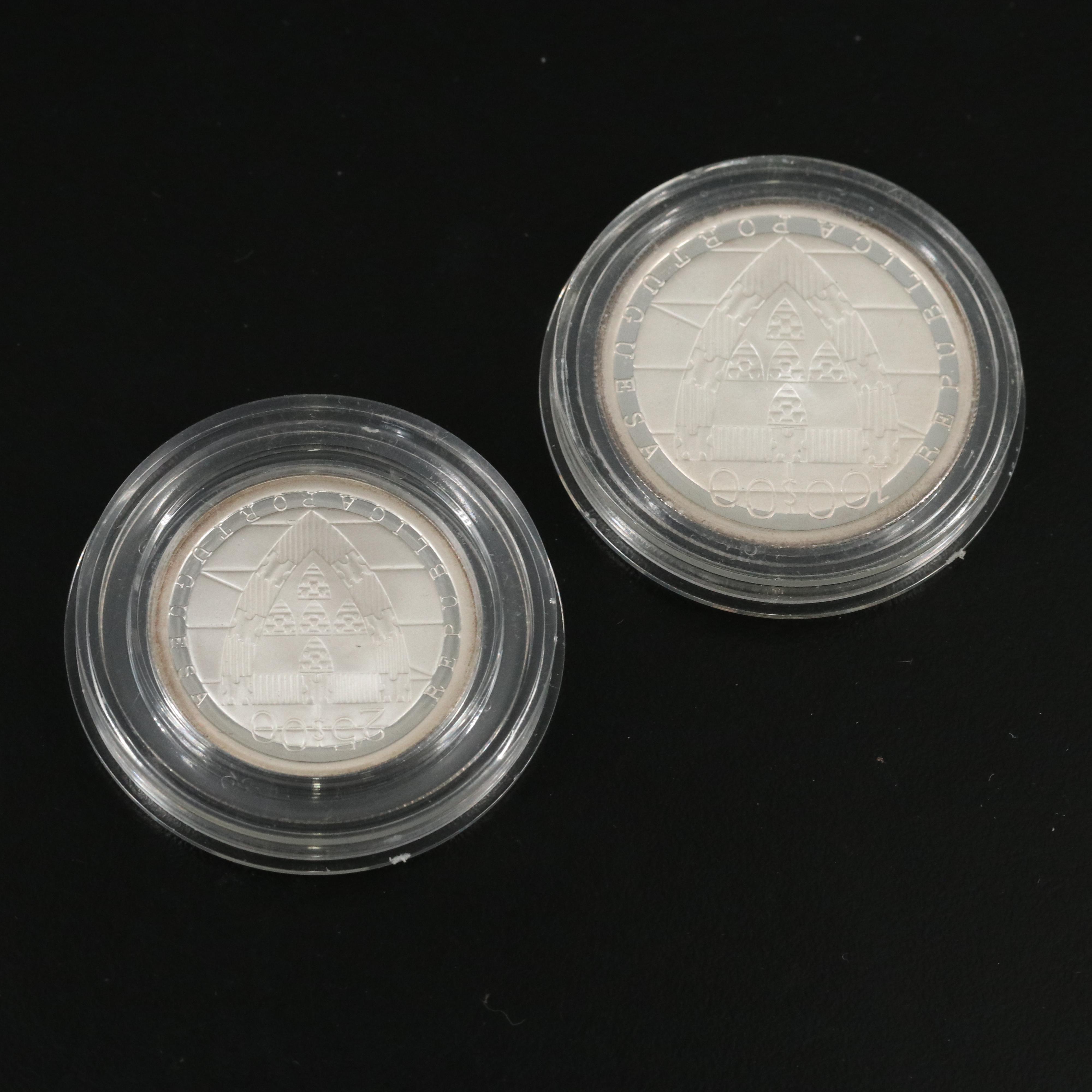 Seven Commemorative Silver Coins and Medals