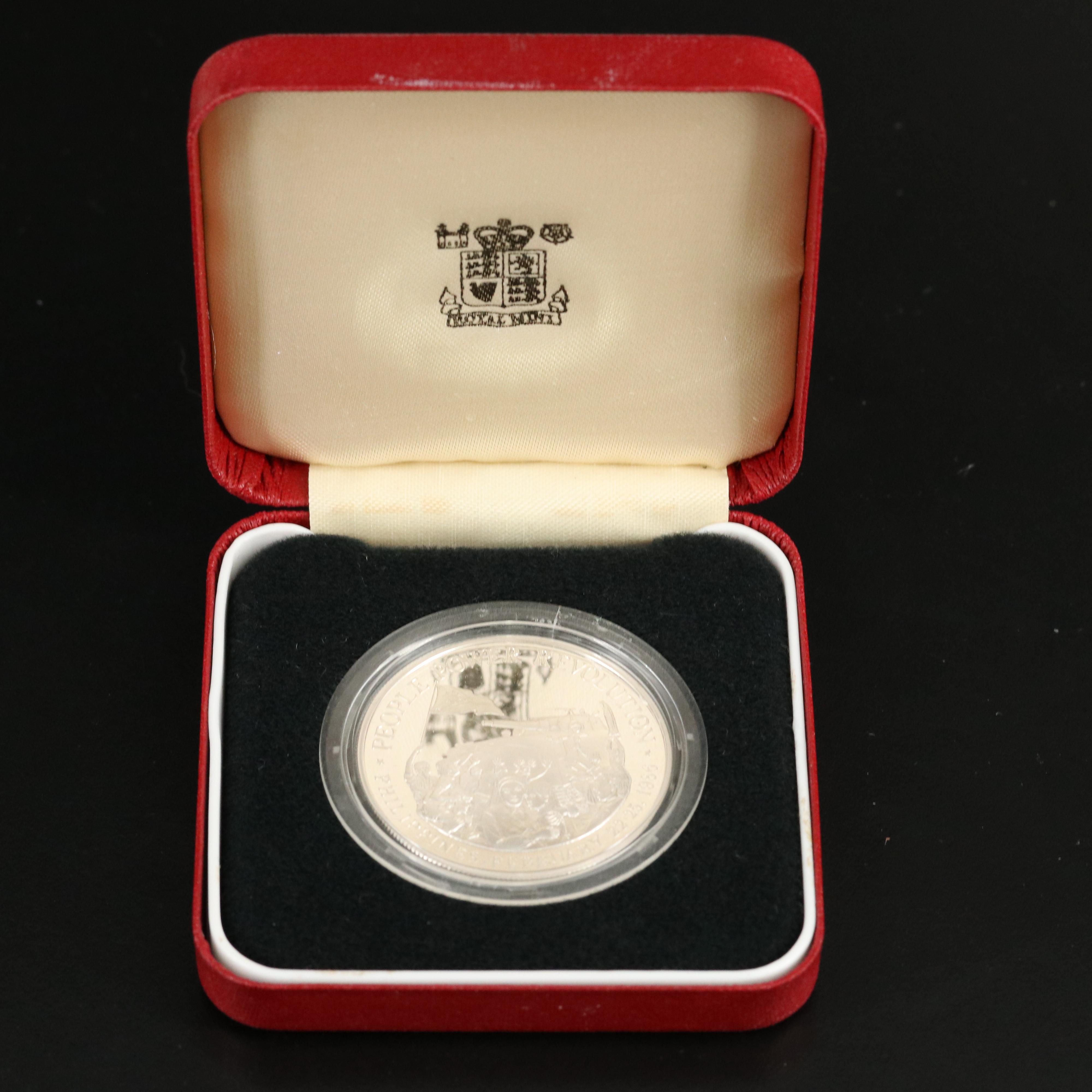 Seven Commemorative Silver Coins and Medals