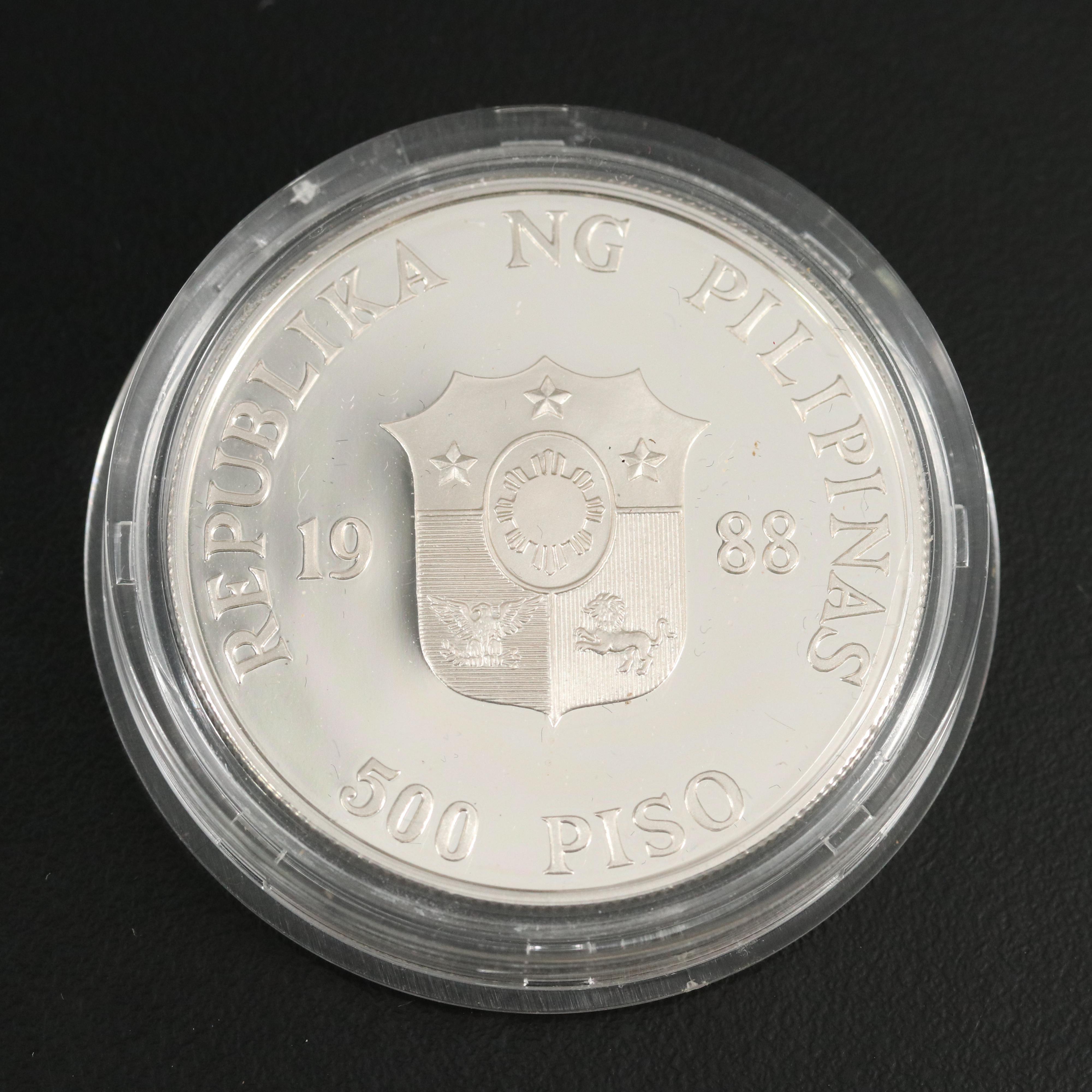 Seven Commemorative Silver Coins and Medals