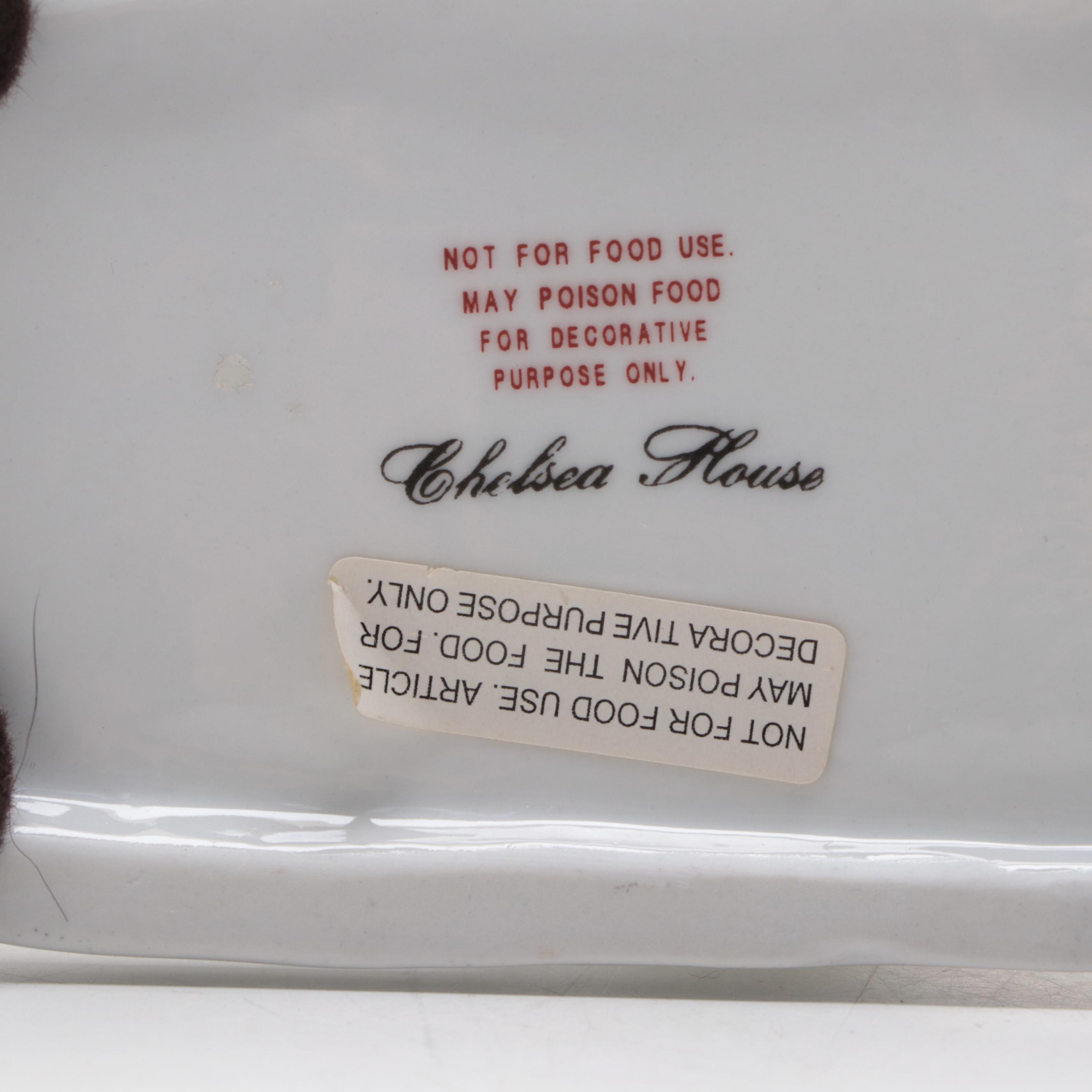 Chelsea House Porcelain Pug Figurines