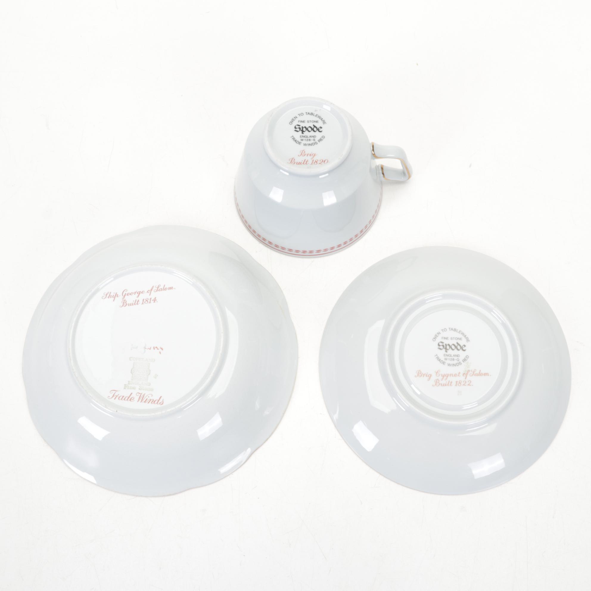 Spode "Trade Winds Red" Fine Stone China Serveware