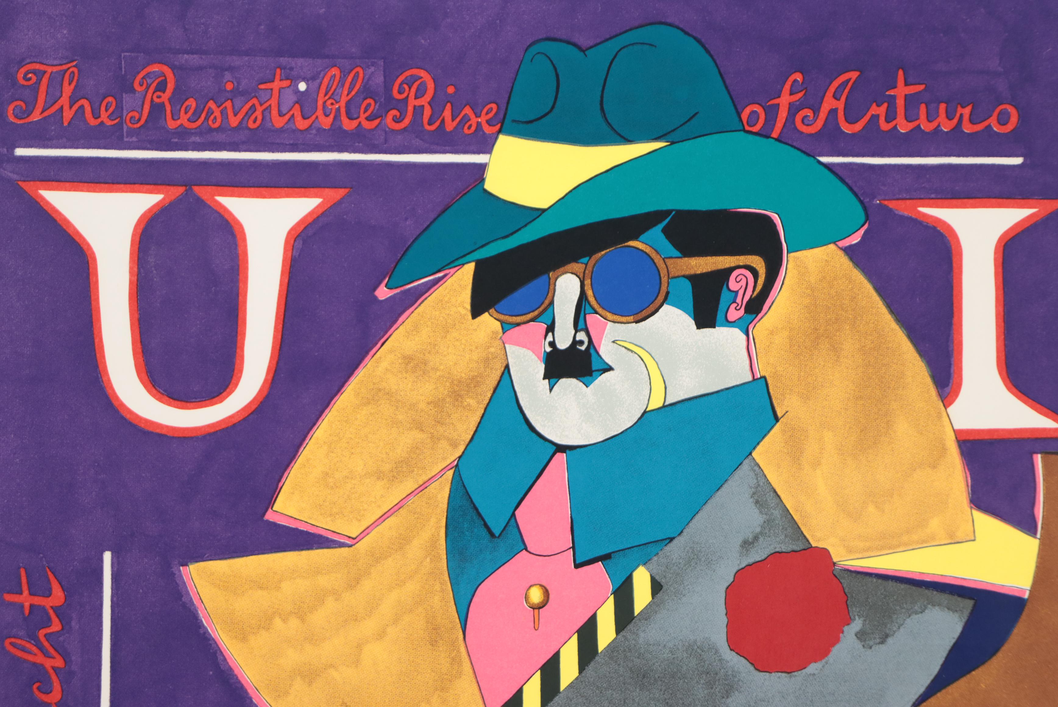 Richard Lindner Mixed Media Poster "The Resistible Rise of Arturo," 1968