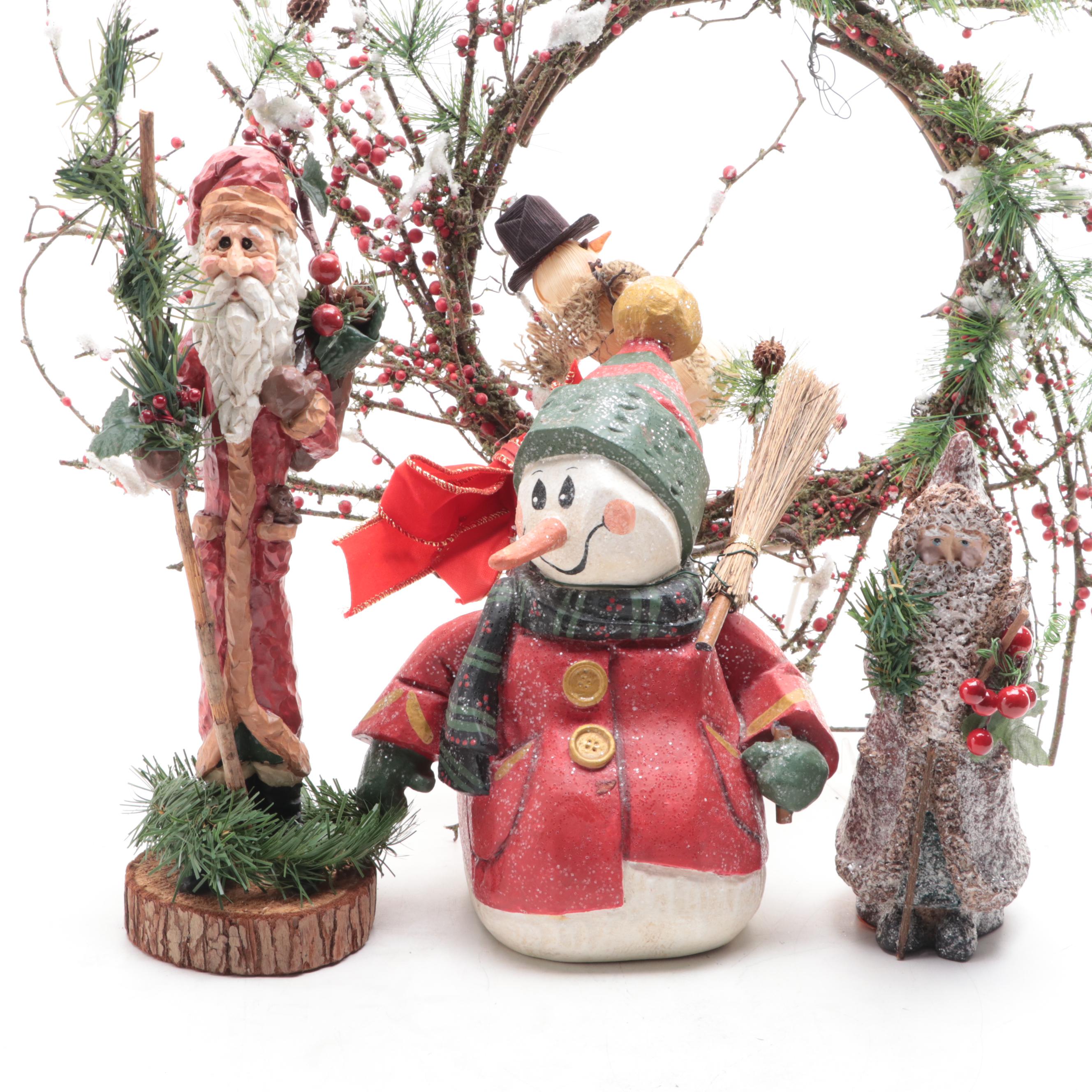 Japanese Ceramic Christmas Mice Figurines and More Christmas Décor