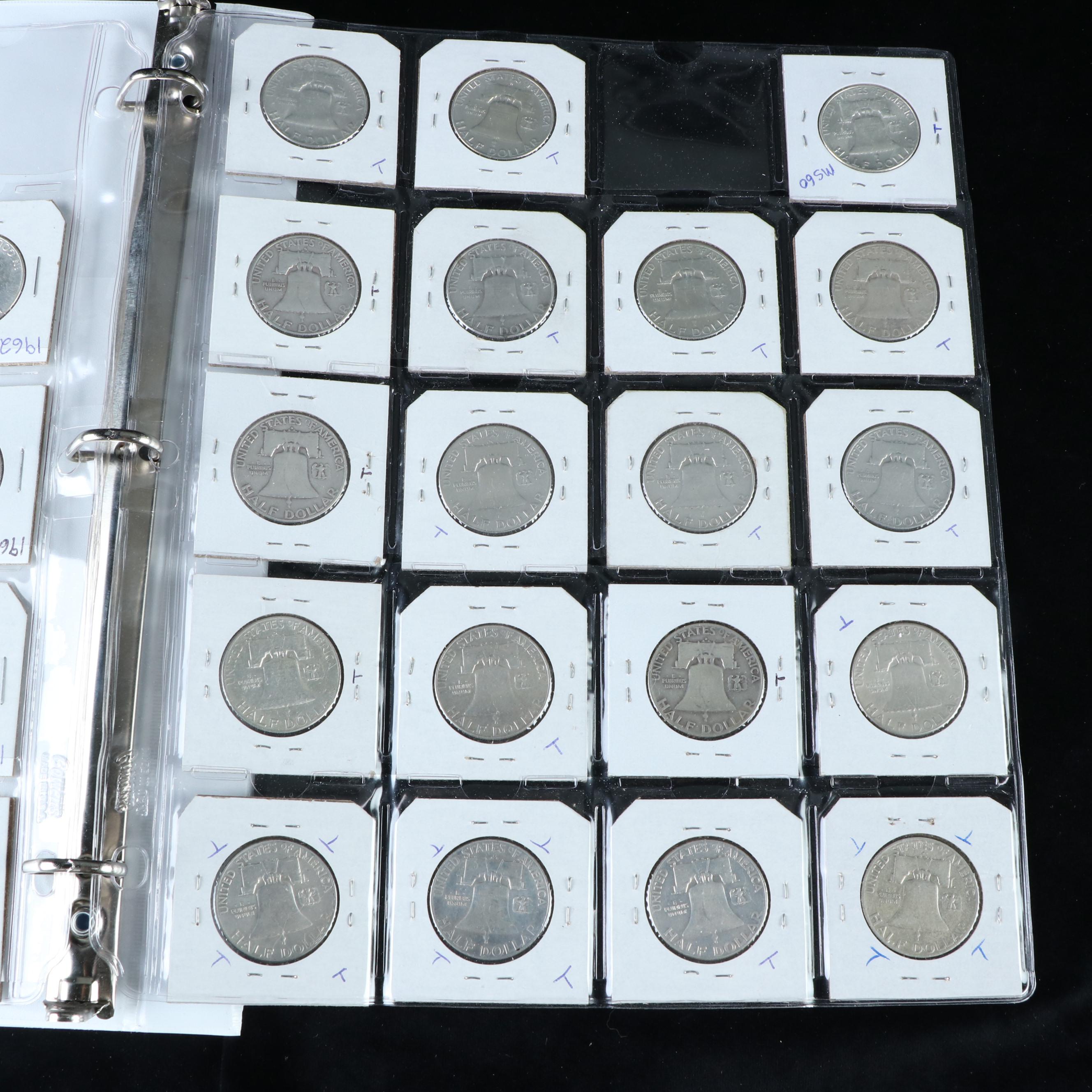 Complete Set of Franklin Silver Half Dollars