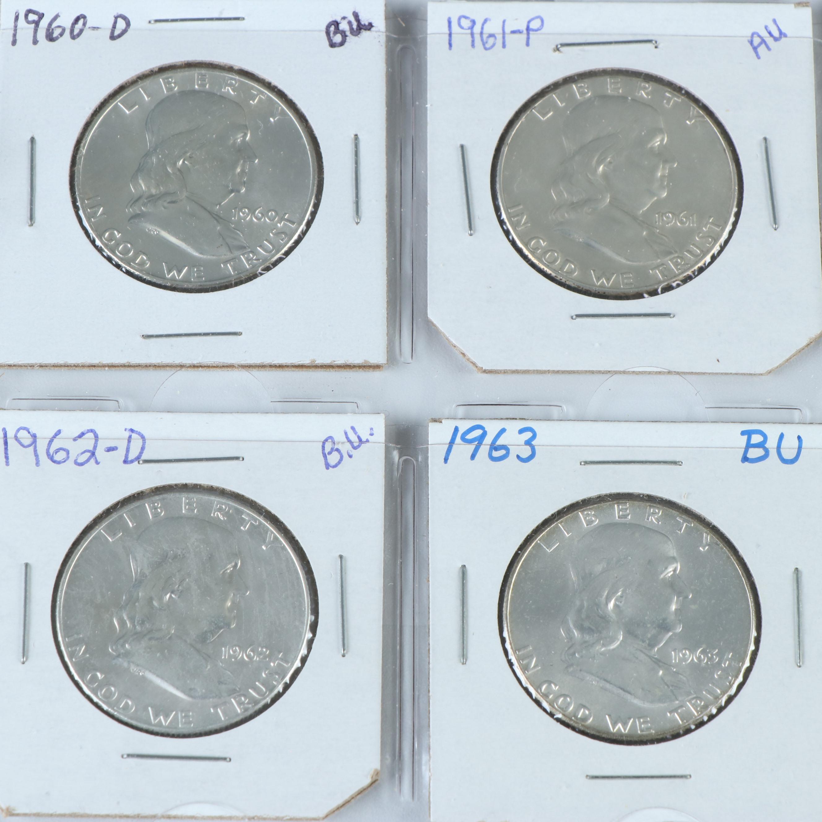 Complete Set of Franklin Silver Half Dollars